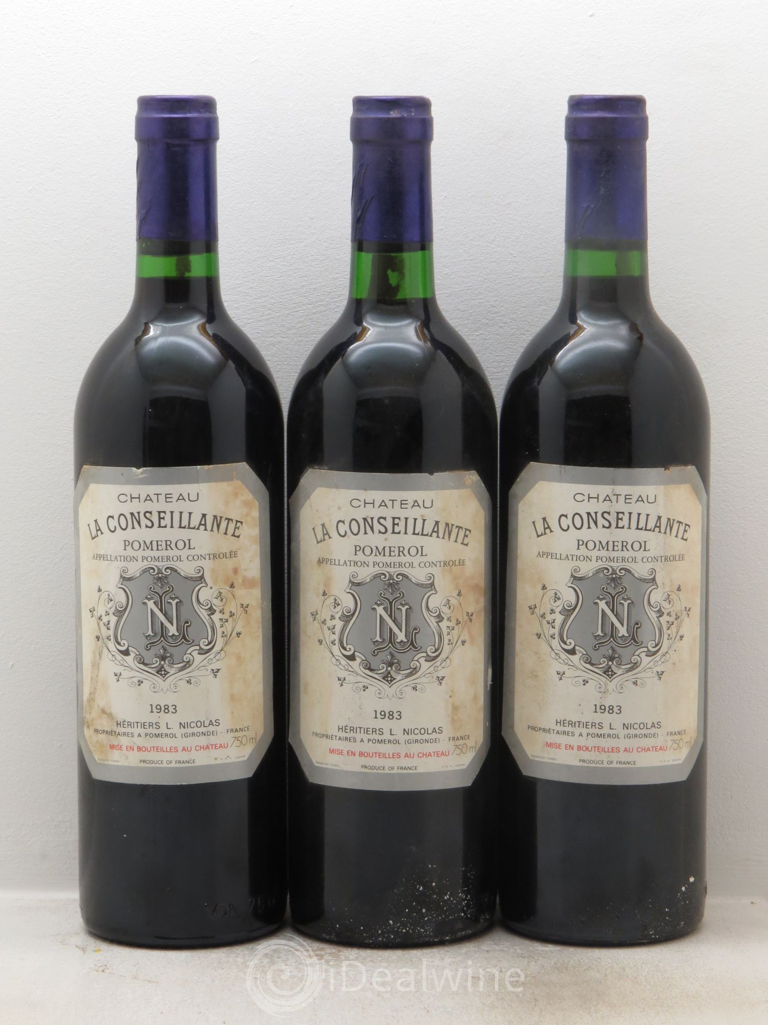 Château la Conseillante 1983 - Lot de 3 bouteilles - 0