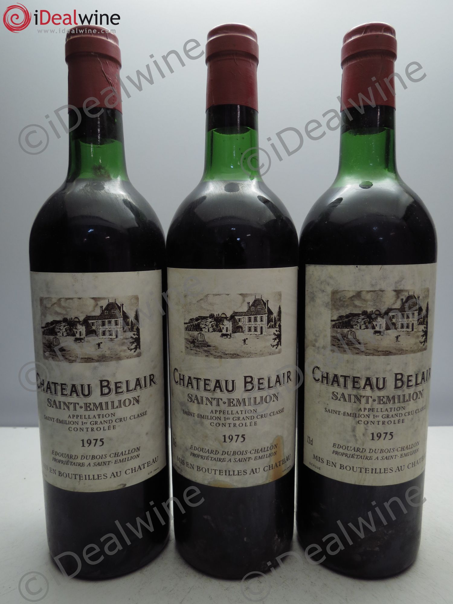 Saint-Émilion 1975 - Lot de 3 bouteilles - 0