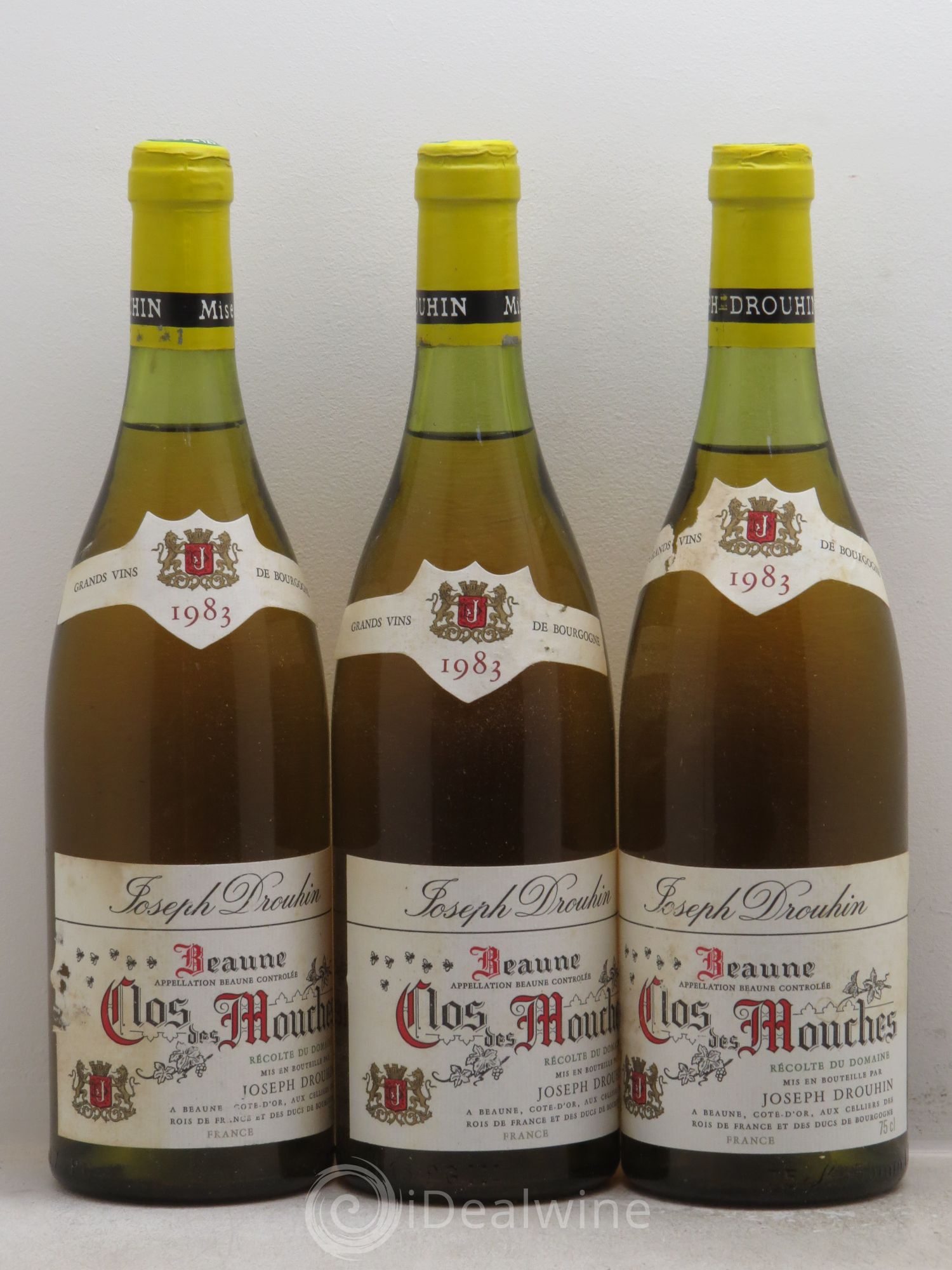 Beaune 1er Cru Clos des Mouches Joseph Drouhin 1983 - Lot de 3 bouteilles - 0
