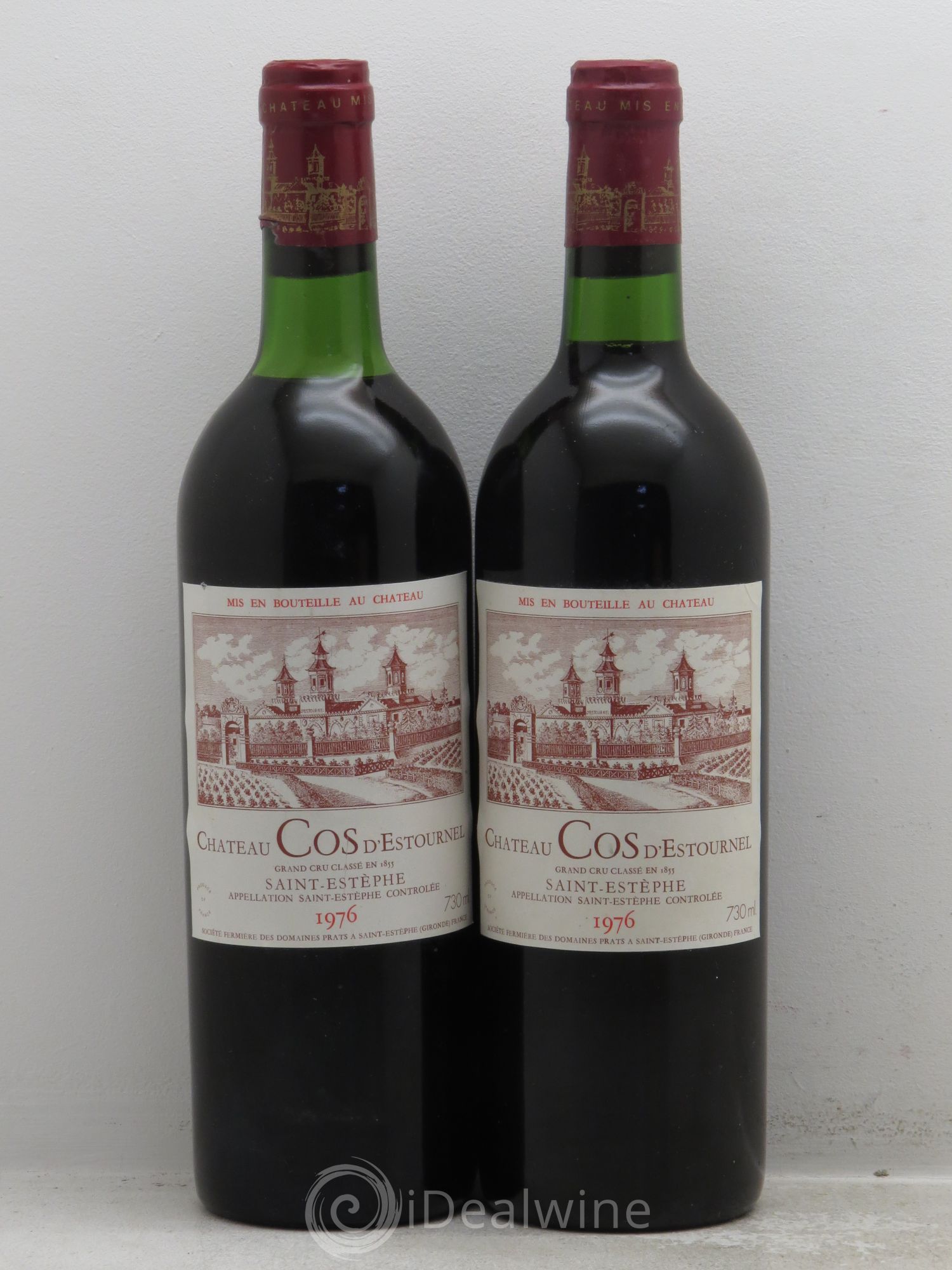 Cos d'Estournel 2ème Grand Cru Classé 1976 - Lot de 2 bouteilles - 0