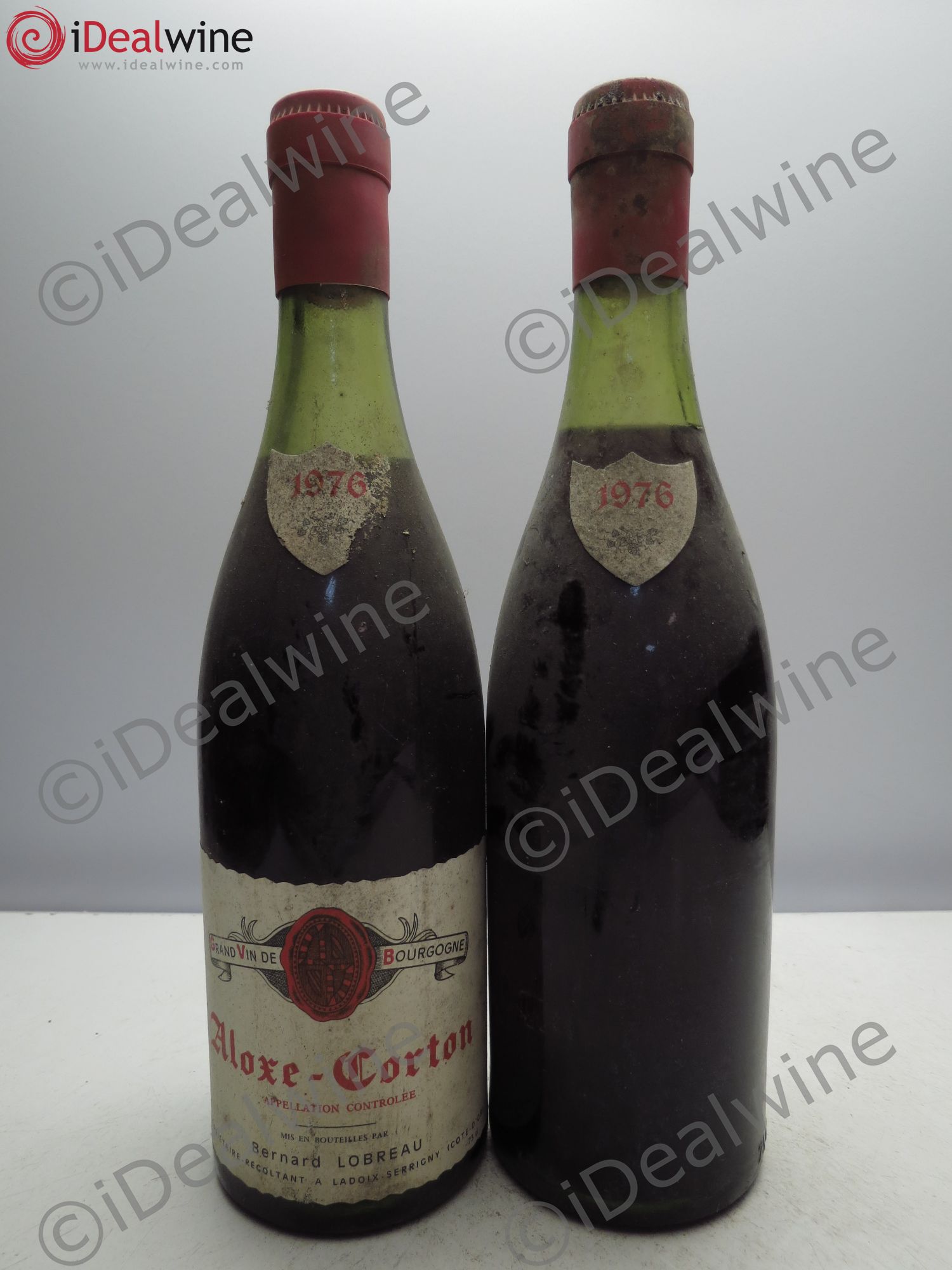 Aloxe-Corton Lobreau 1976 - Lot de 2 bouteilles - 0