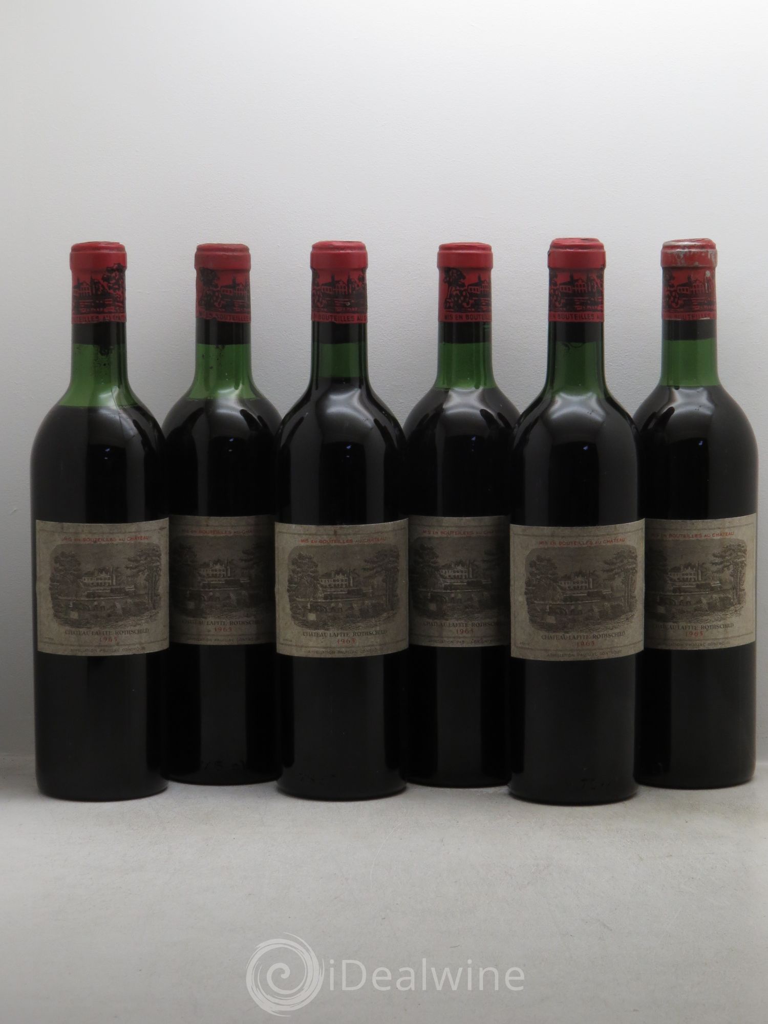 Château Lafite Rothschild 1er Grand Cru Classé 1965 - Lot de 6 bouteilles - 0