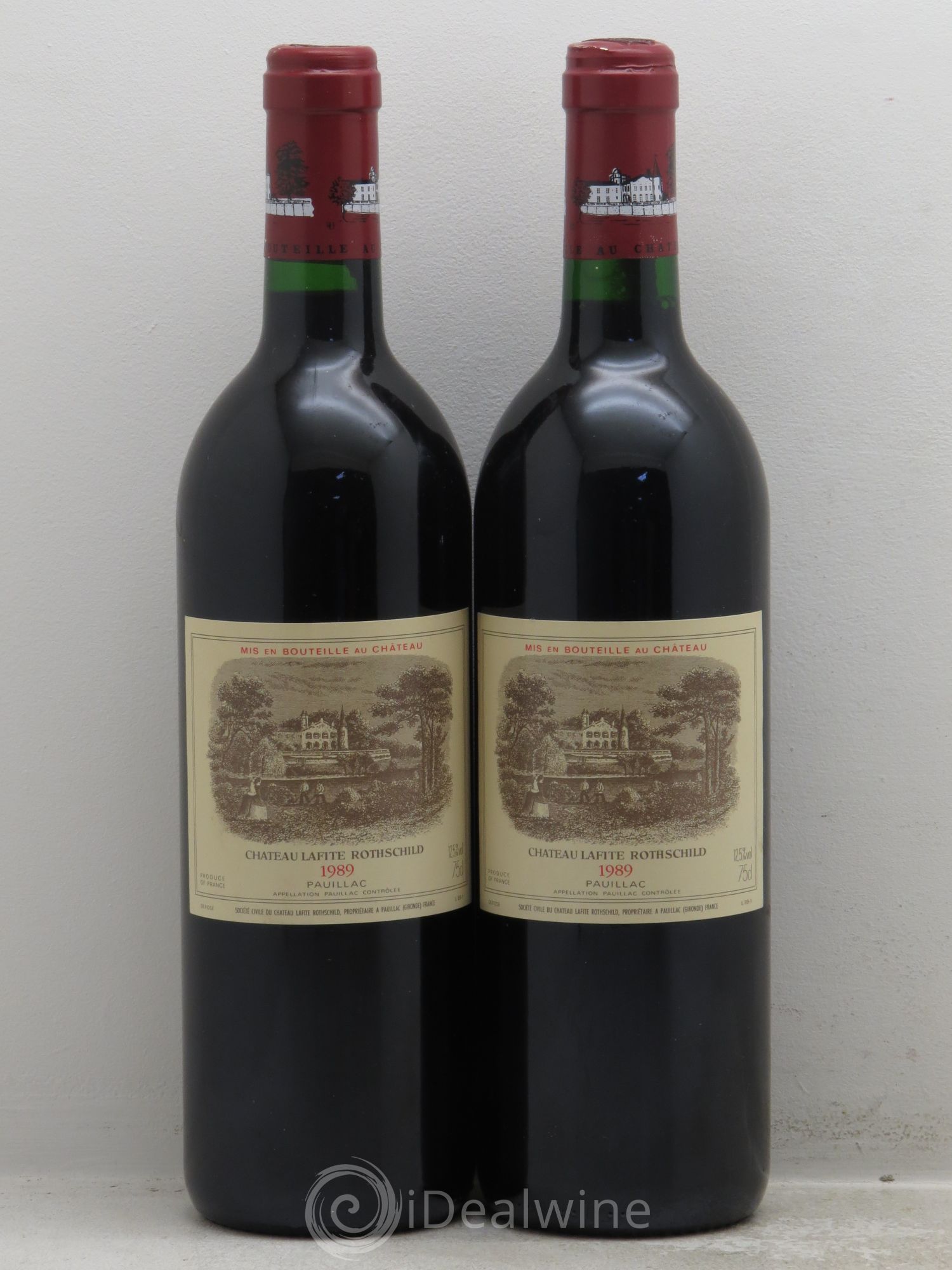 Château Lafite Rothschild 1er Grand Cru Classé 1989 - Lot de 2 bouteilles - 0