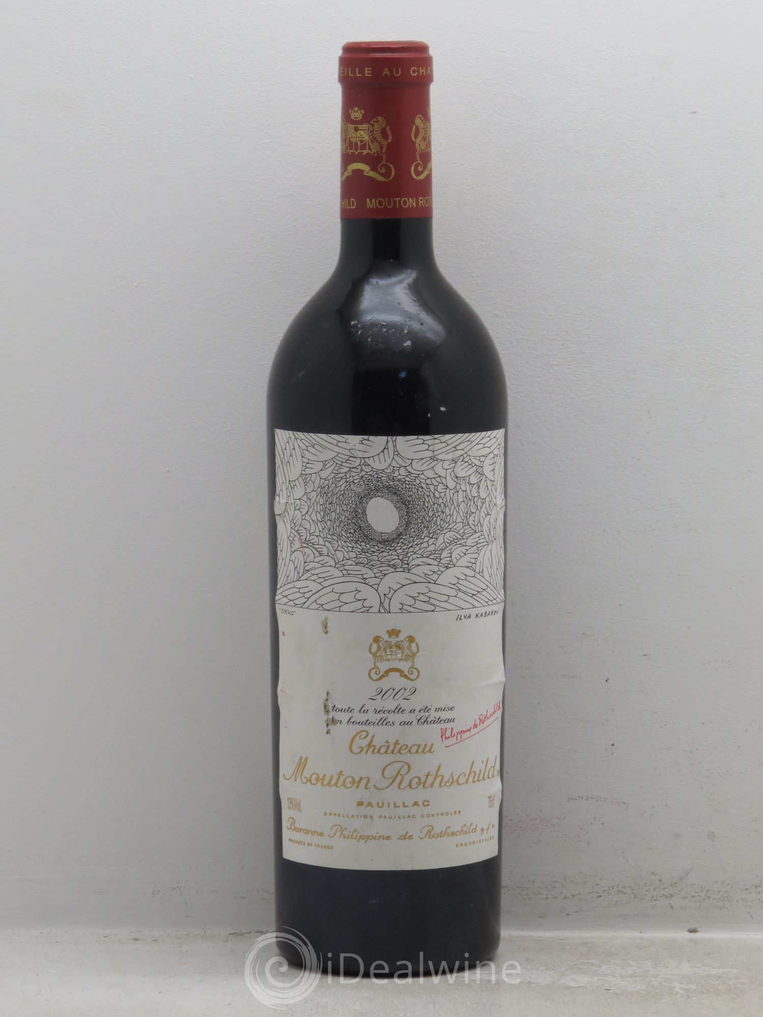 Château Mouton Rothschild 1er Grand Cru Classé 2002 - Lot de 1 bouteille - 0