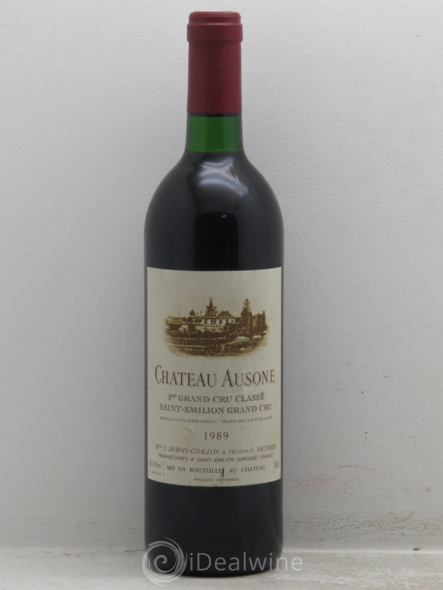 Château Ausone 1er Grand Cru Classé A 1989 - Lot de 1 bouteille - 0