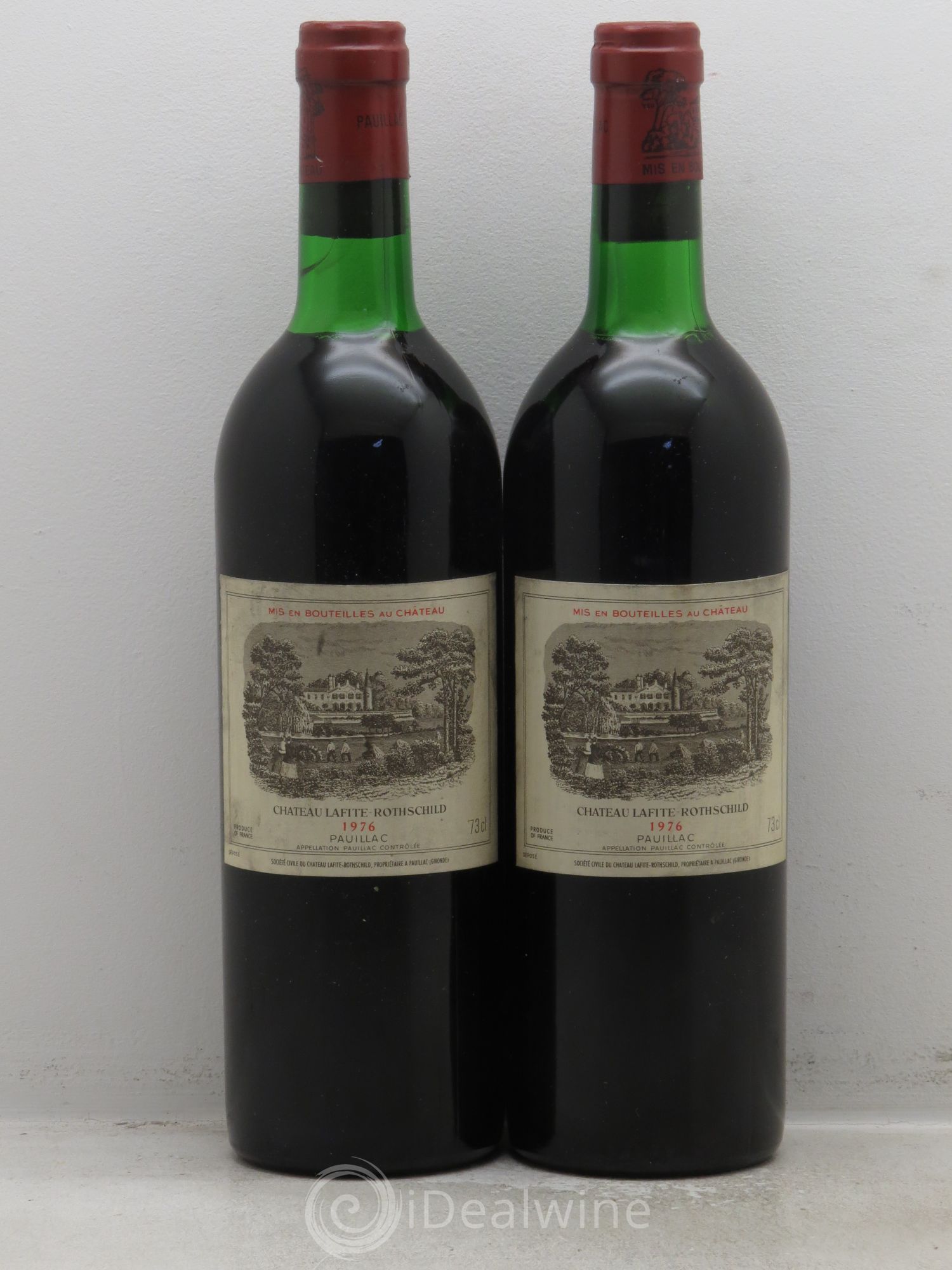 Château Lafite Rothschild 1er Grand Cru Classé 1976 - Lot de 2 bouteilles - 0