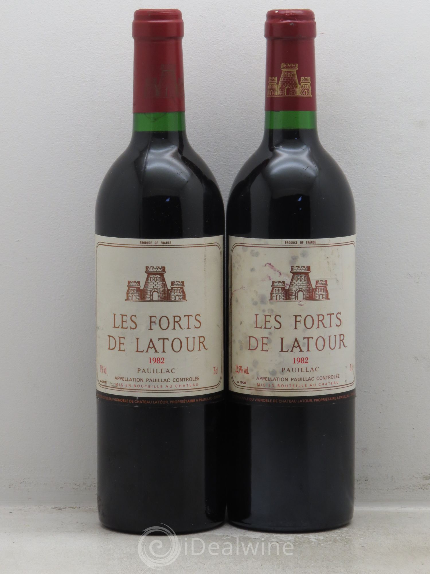 Les Forts de Latour Second Vin 1982 - Lot de 2 bouteilles - 0