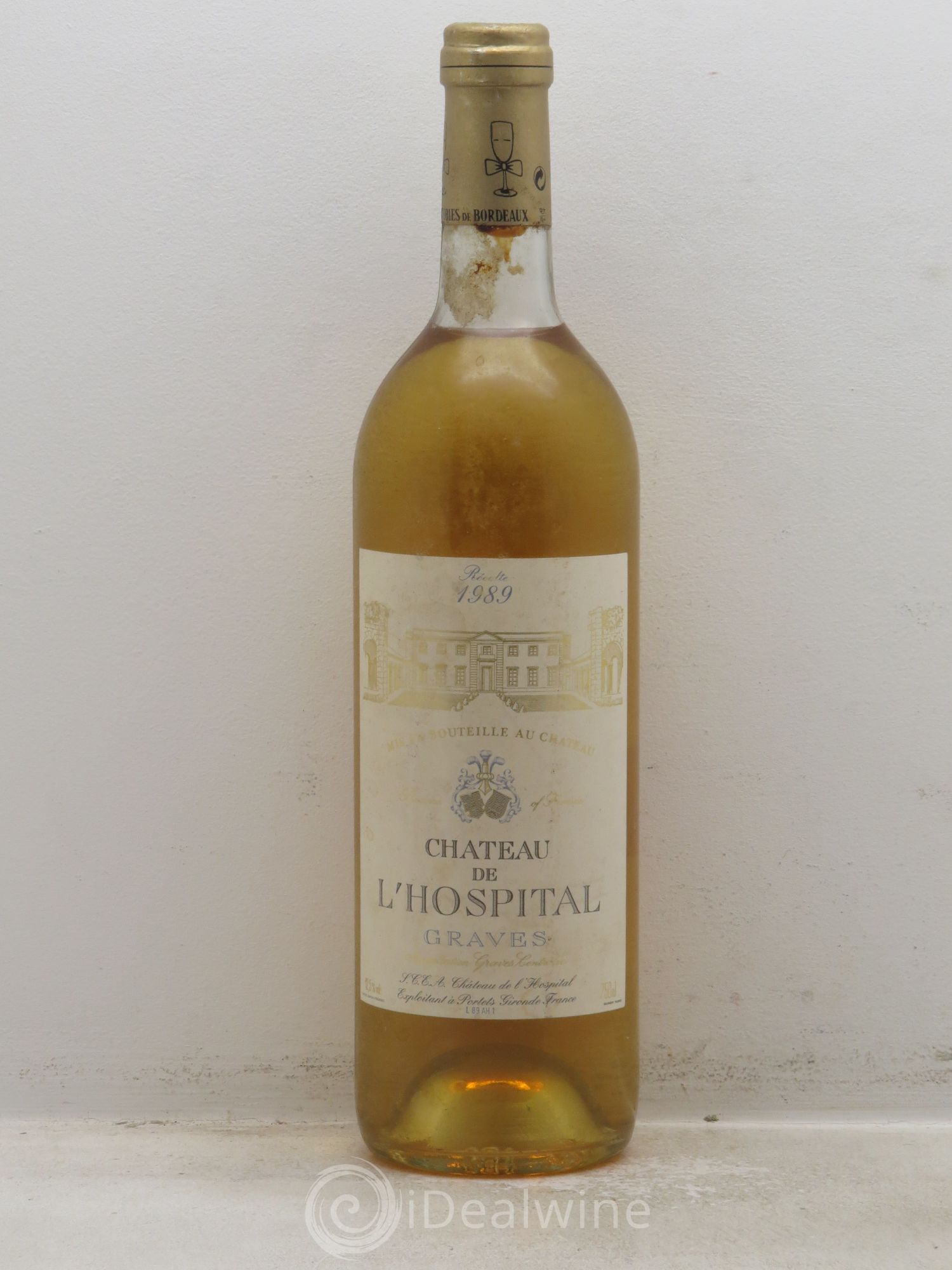 Graves Château de l'Hospital 1989 - Posten von 1 Flasche - 0