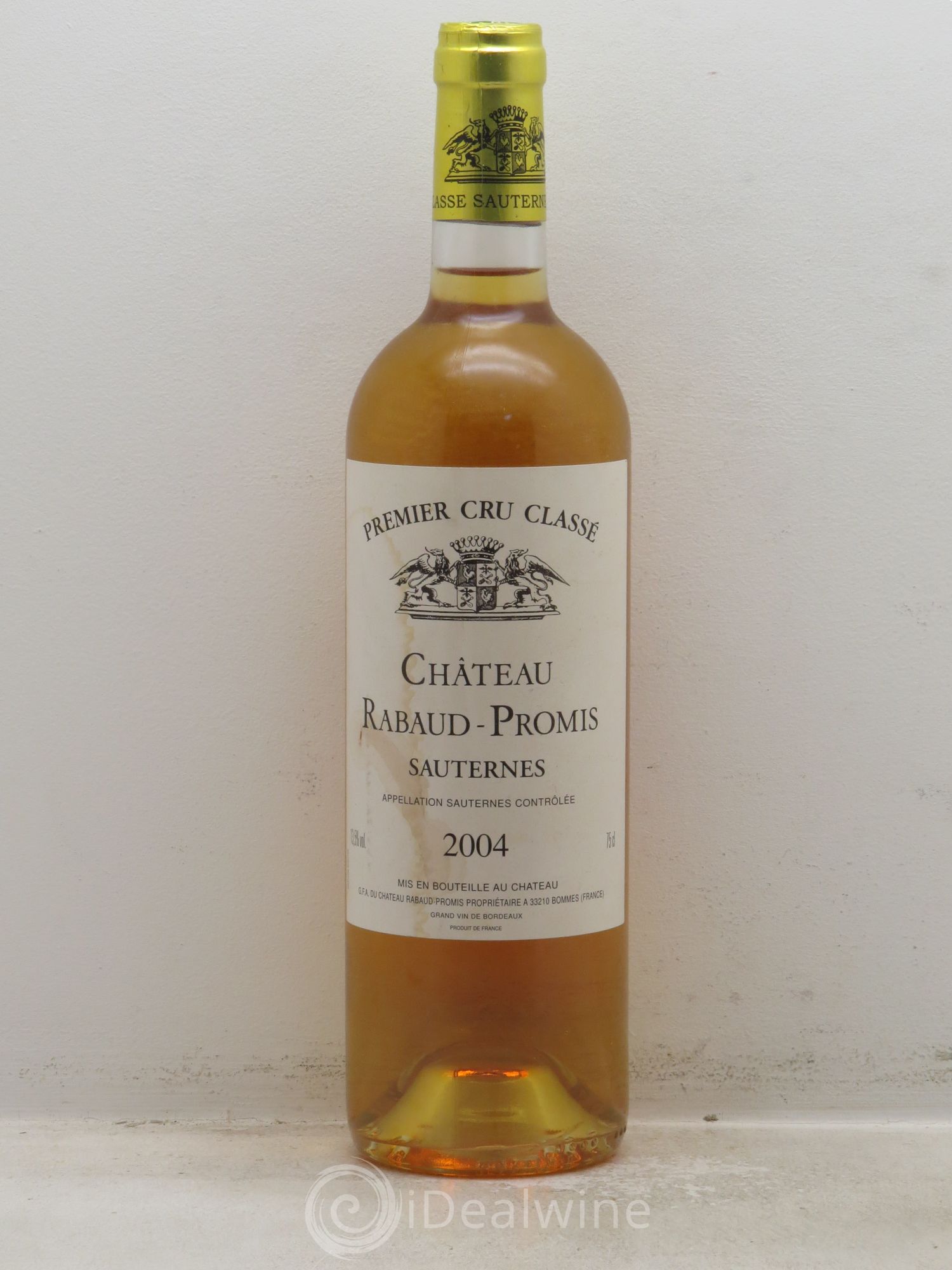 Château Rabaud Promis 1er Grand Cru Classé 2004 - Posten von 1 Flasche - 0