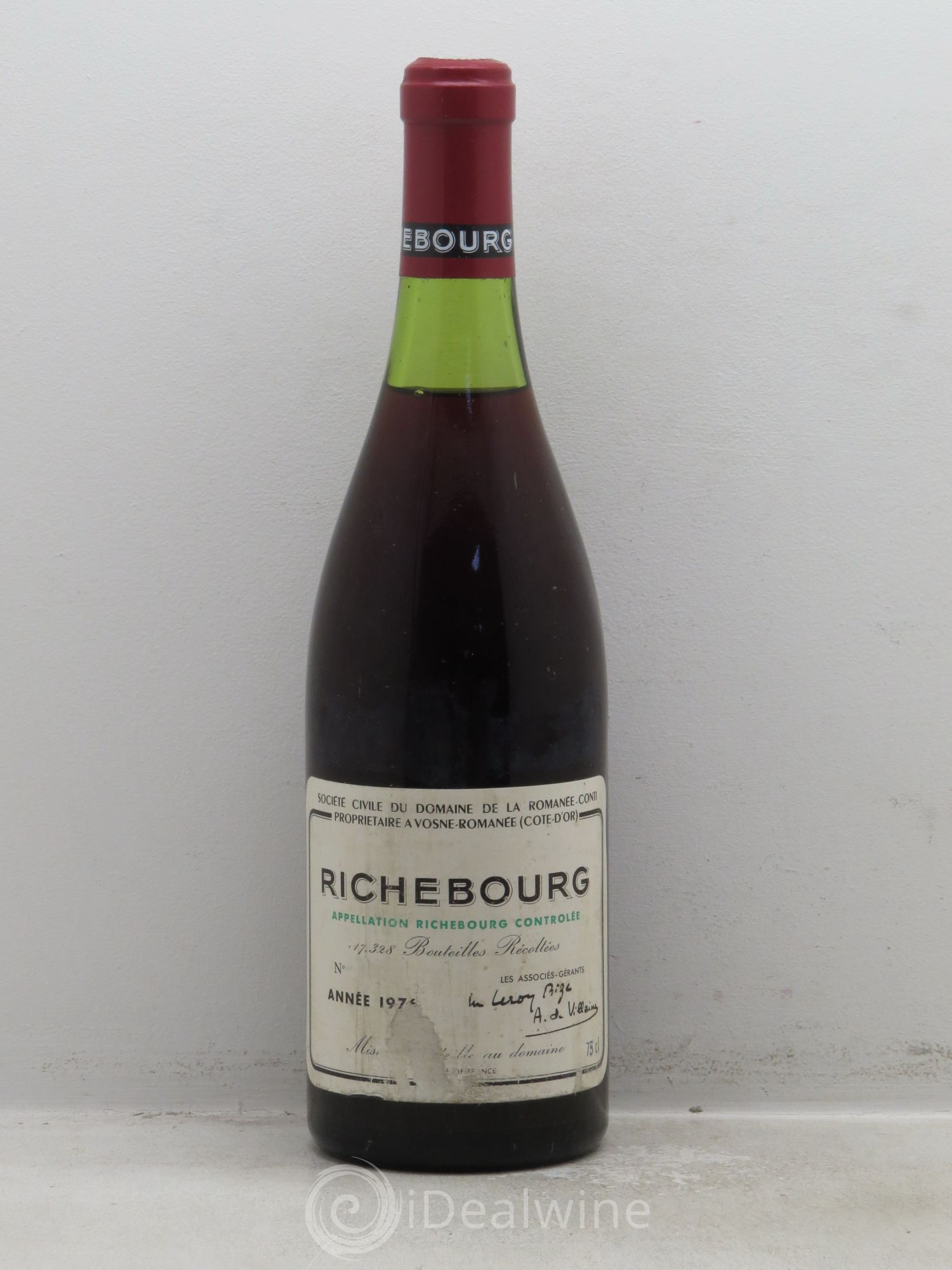 Richebourg Grand Cru Domaine de la Romanée-Conti 1976 - Lot de 1 bouteille - 0
