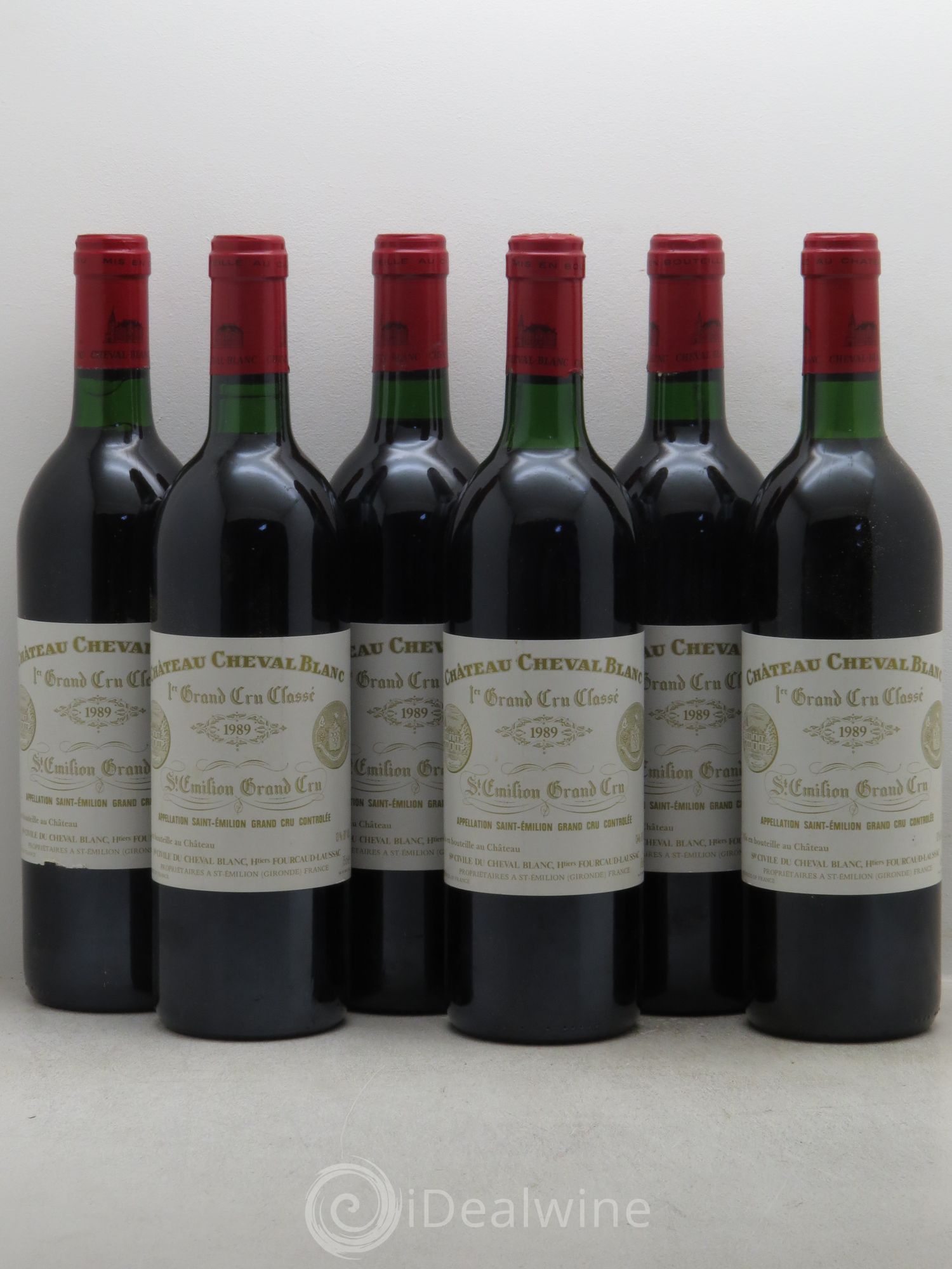 Château Cheval Blanc 1er Grand Cru Classé A 1989 - Lot de 6 bouteilles - 0