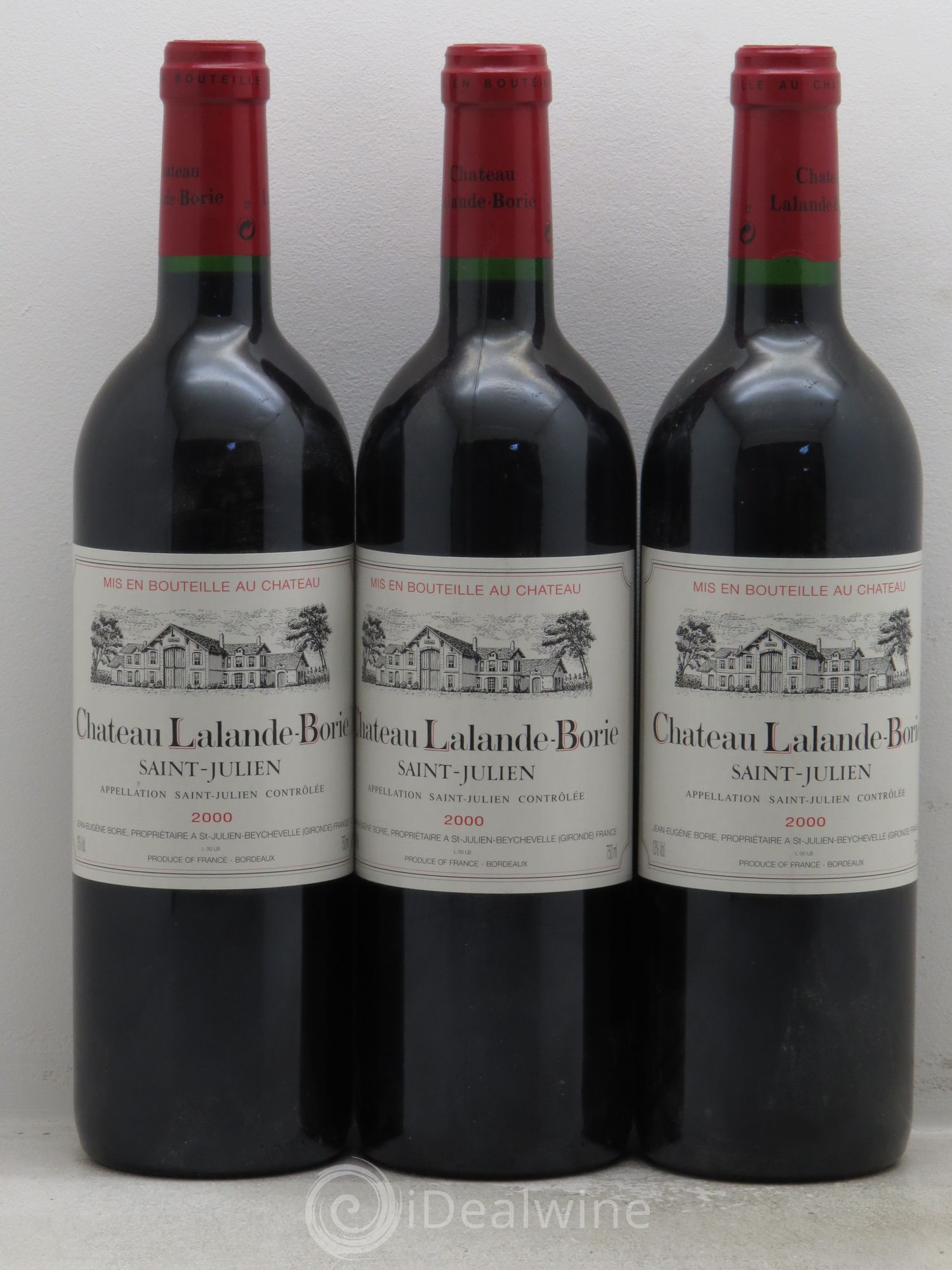 Château Lalande Borie 2000 - Lot de 3 bouteilles - 0