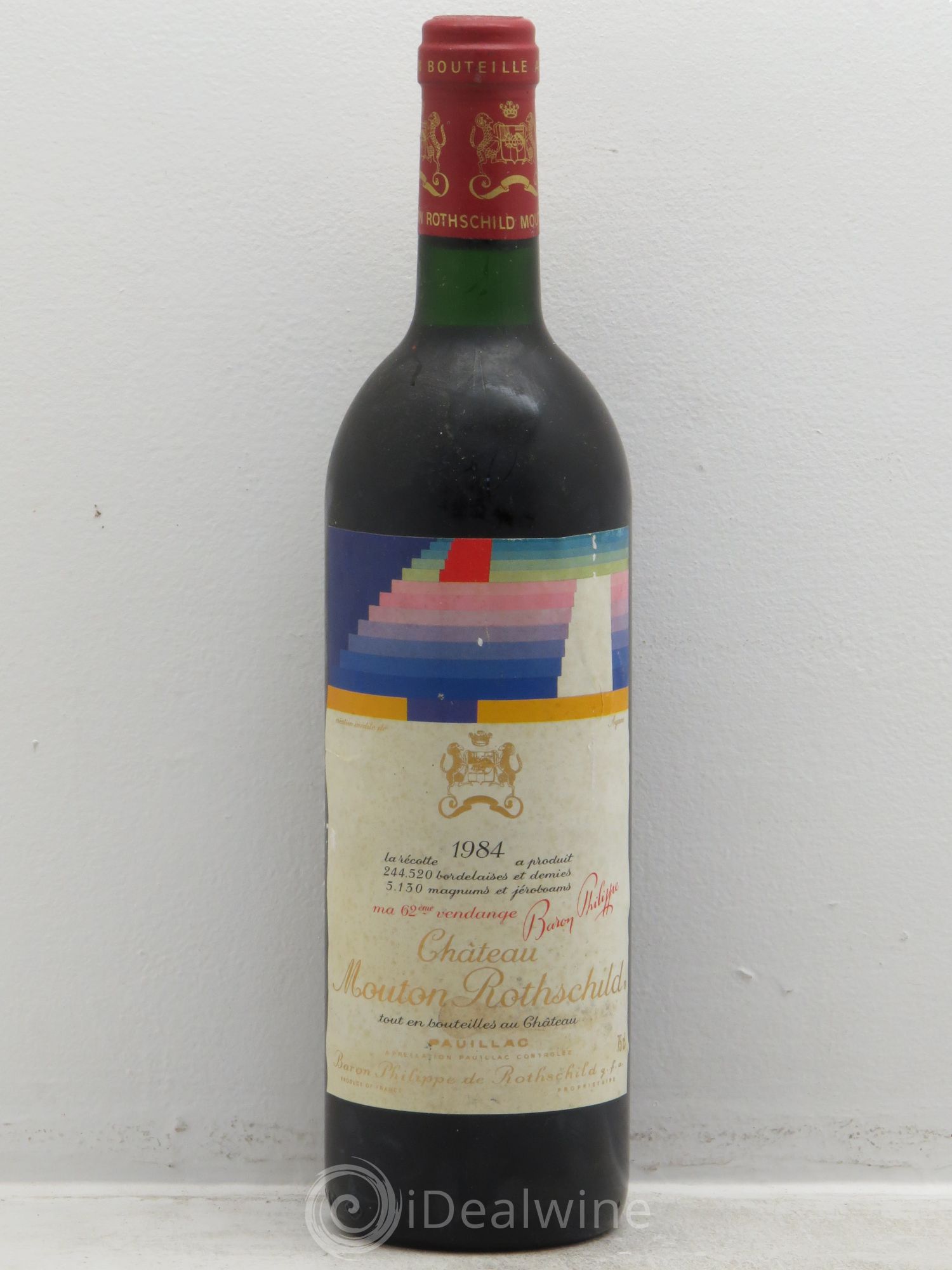 Château Mouton Rothschild 1er Grand Cru Classé 1984 - Lot de 1 bouteille - 0