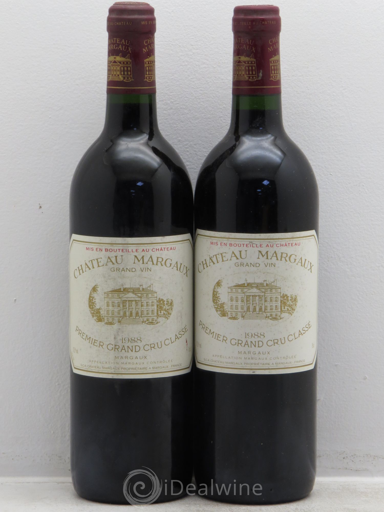 Château Margaux 1er Grand Cru Classé 1988 - Lot de 2 bouteilles - 0