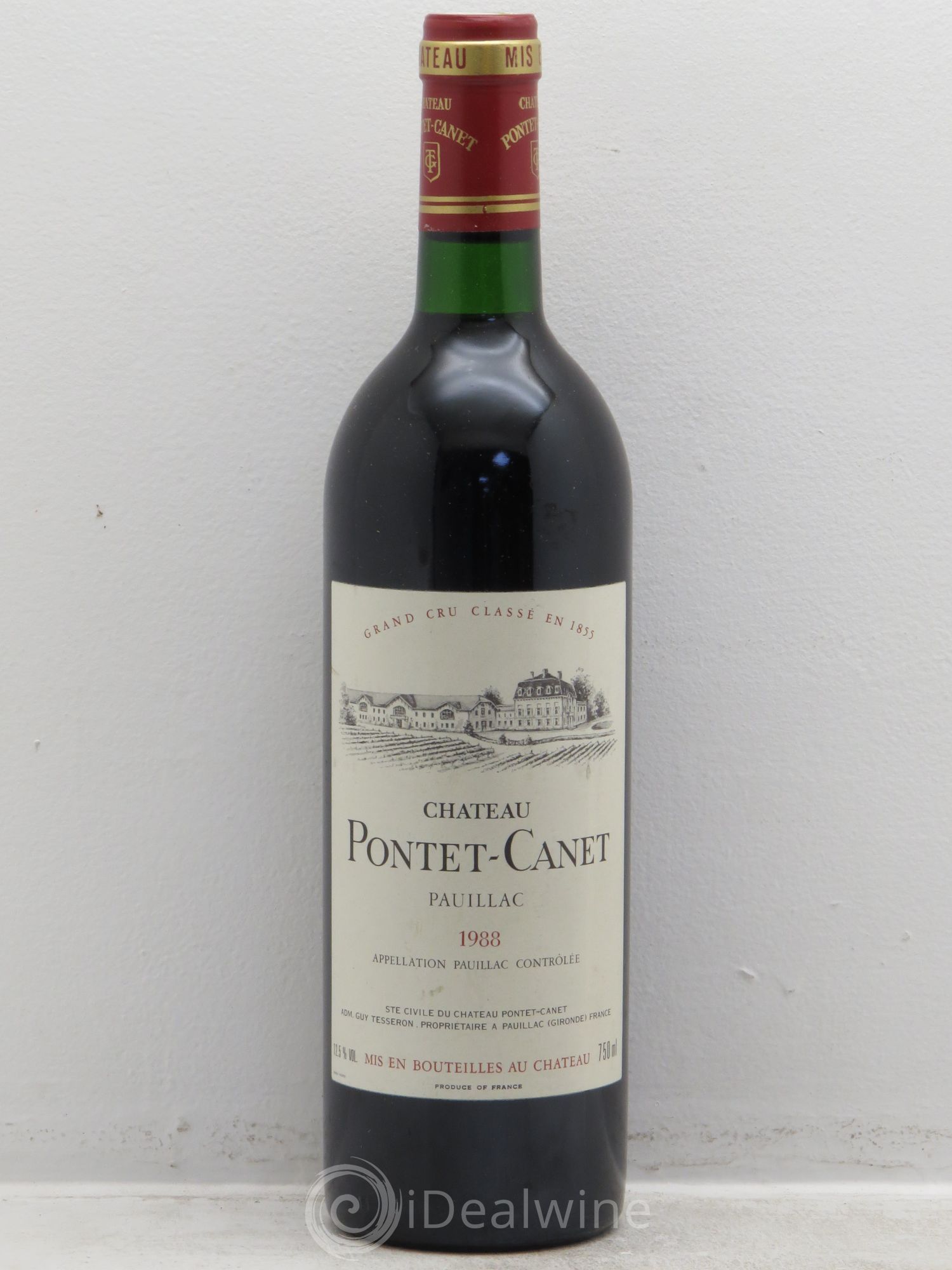 Château Pontet Canet 5ème Grand Cru Classé 1988 - Lot de 6 bouteilles - 0