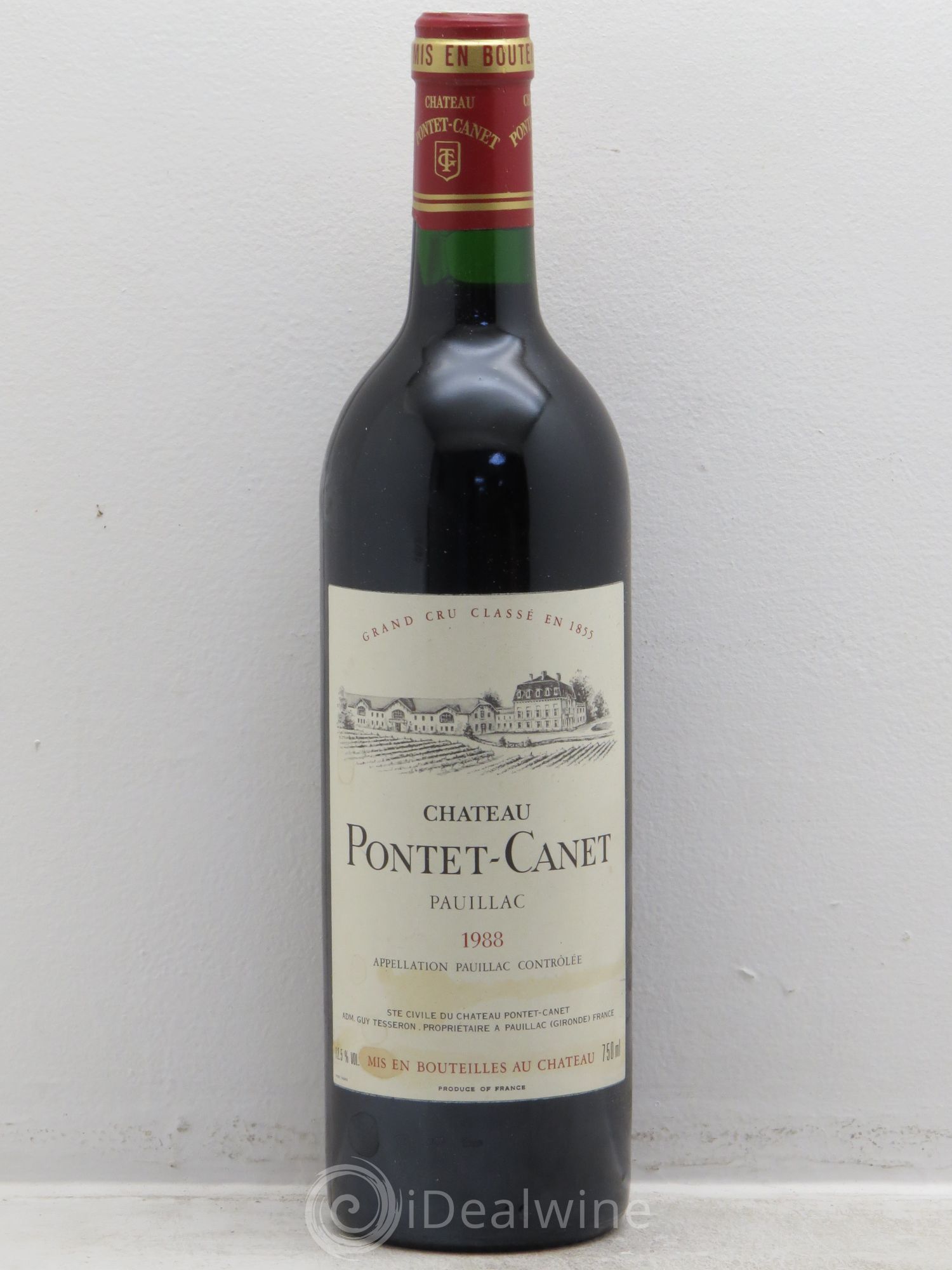 Château Pontet Canet 5ème Grand Cru Classé 1988 - Lot de 1 bouteille - 0