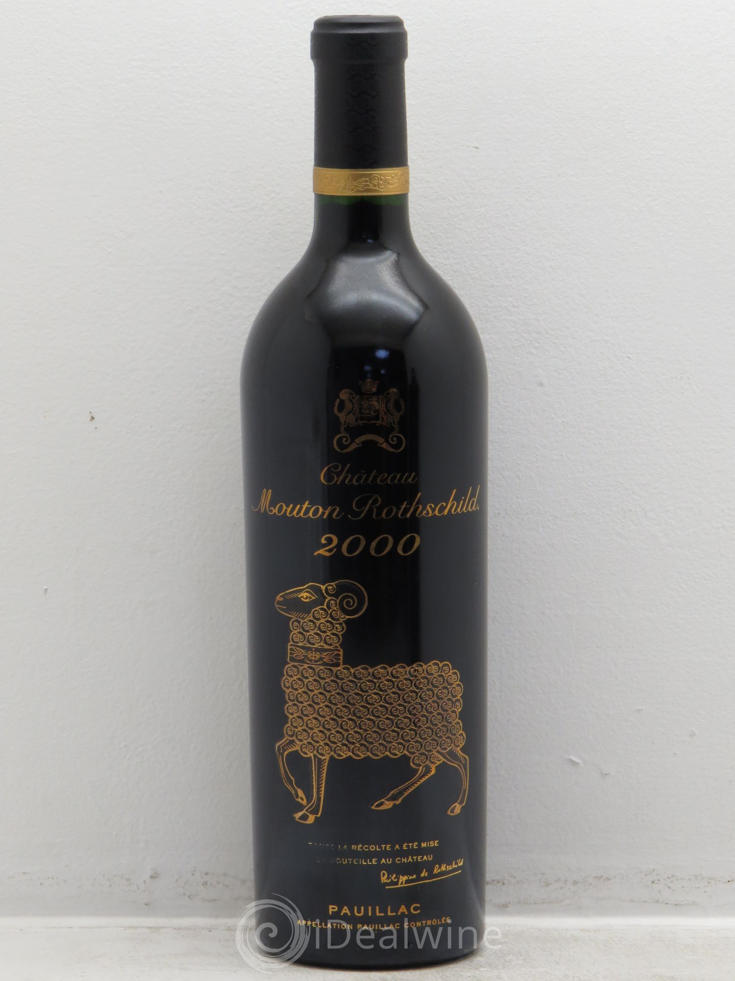 Château Mouton Rothschild 1er Grand Cru Classé 2000 - Lot de 1 bouteille - 0