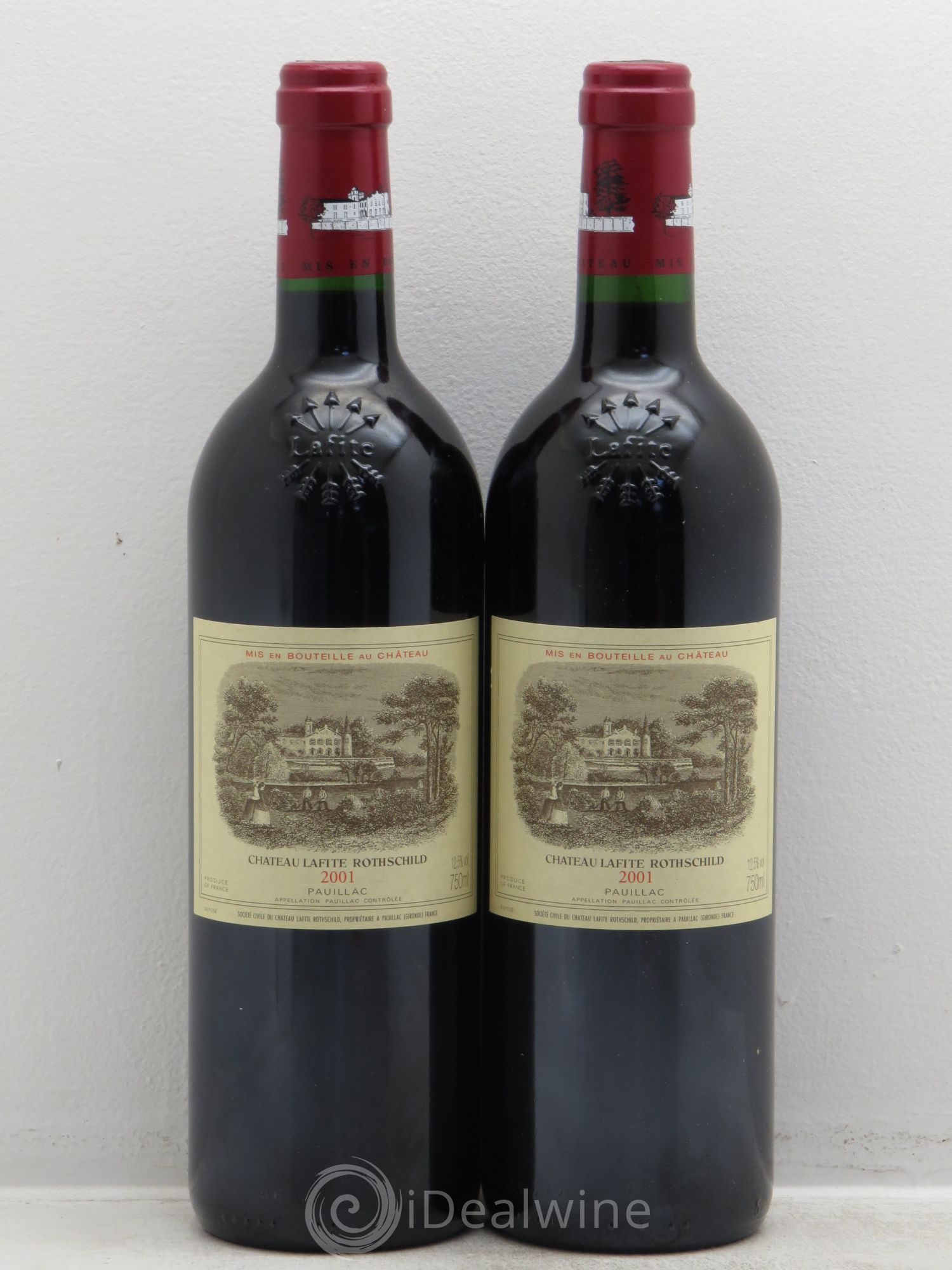 Château Lafite Rothschild 1er Grand Cru Classé 2001 - Lot de 2 bouteilles - 0