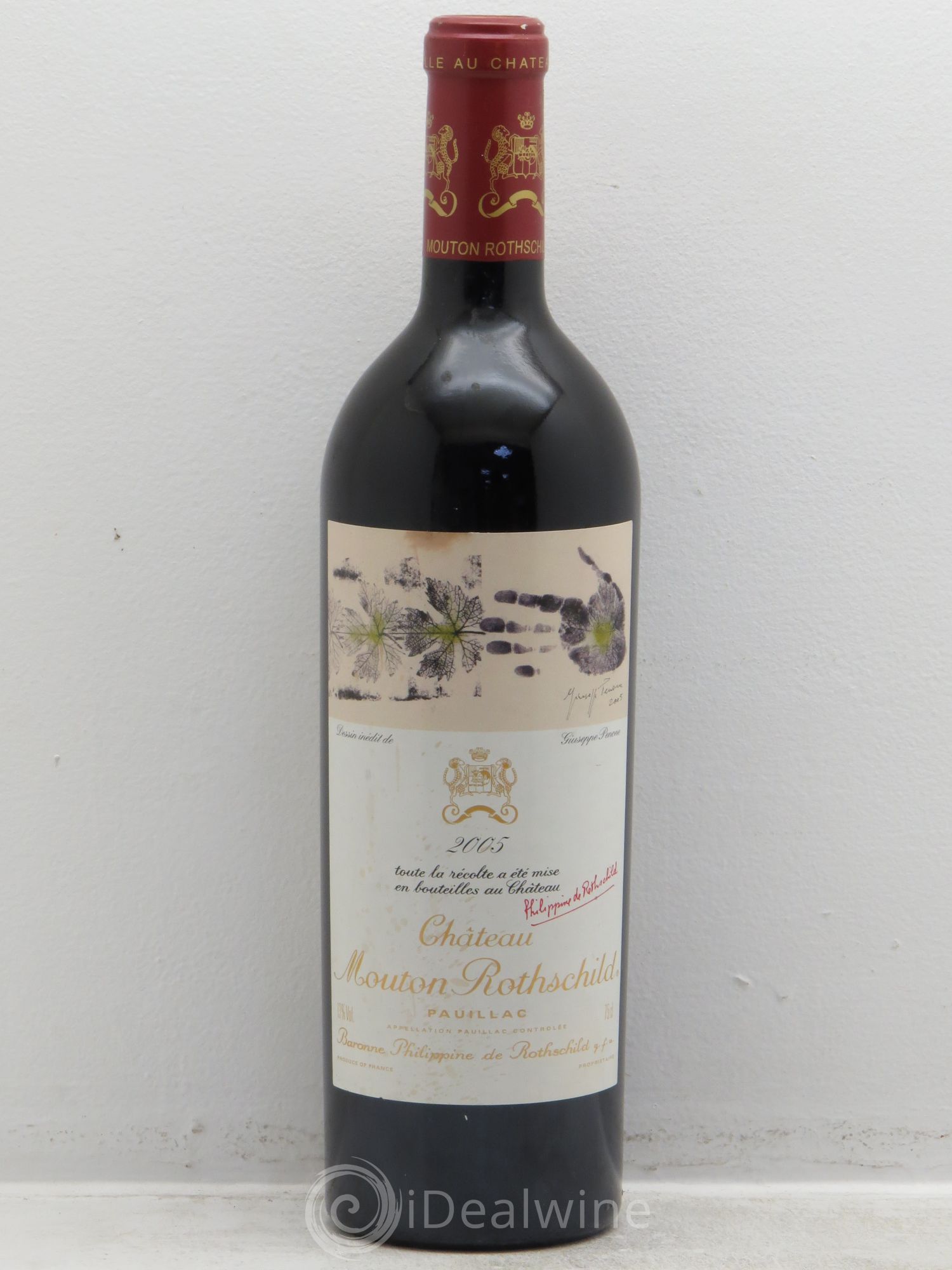 Château Mouton Rothschild 1er Grand Cru Classé 2005 - Lot de 1 bouteille - 0