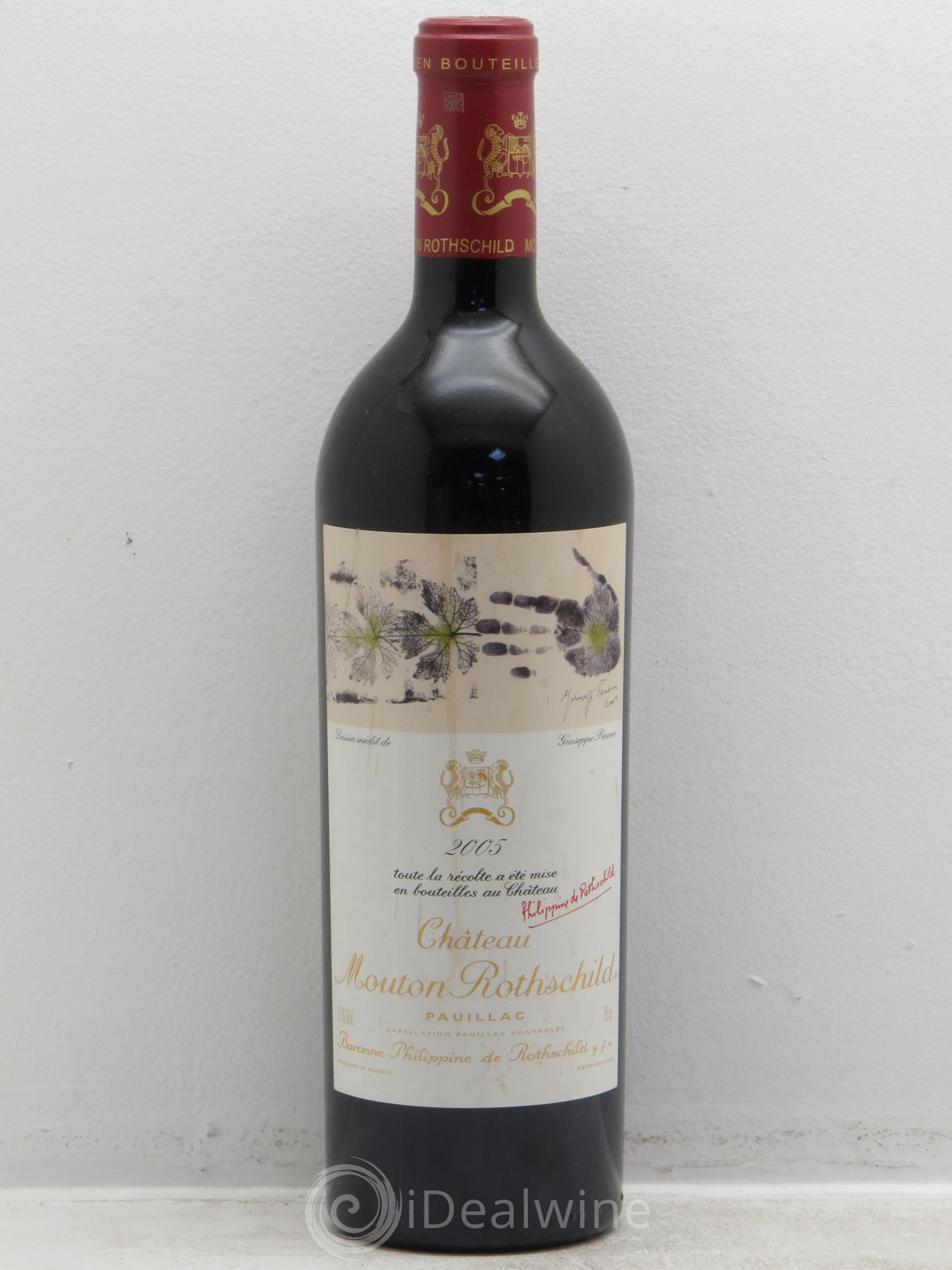 Château Mouton Rothschild 1er Grand Cru Classé 2005 - Lot de 1 bouteille - 0