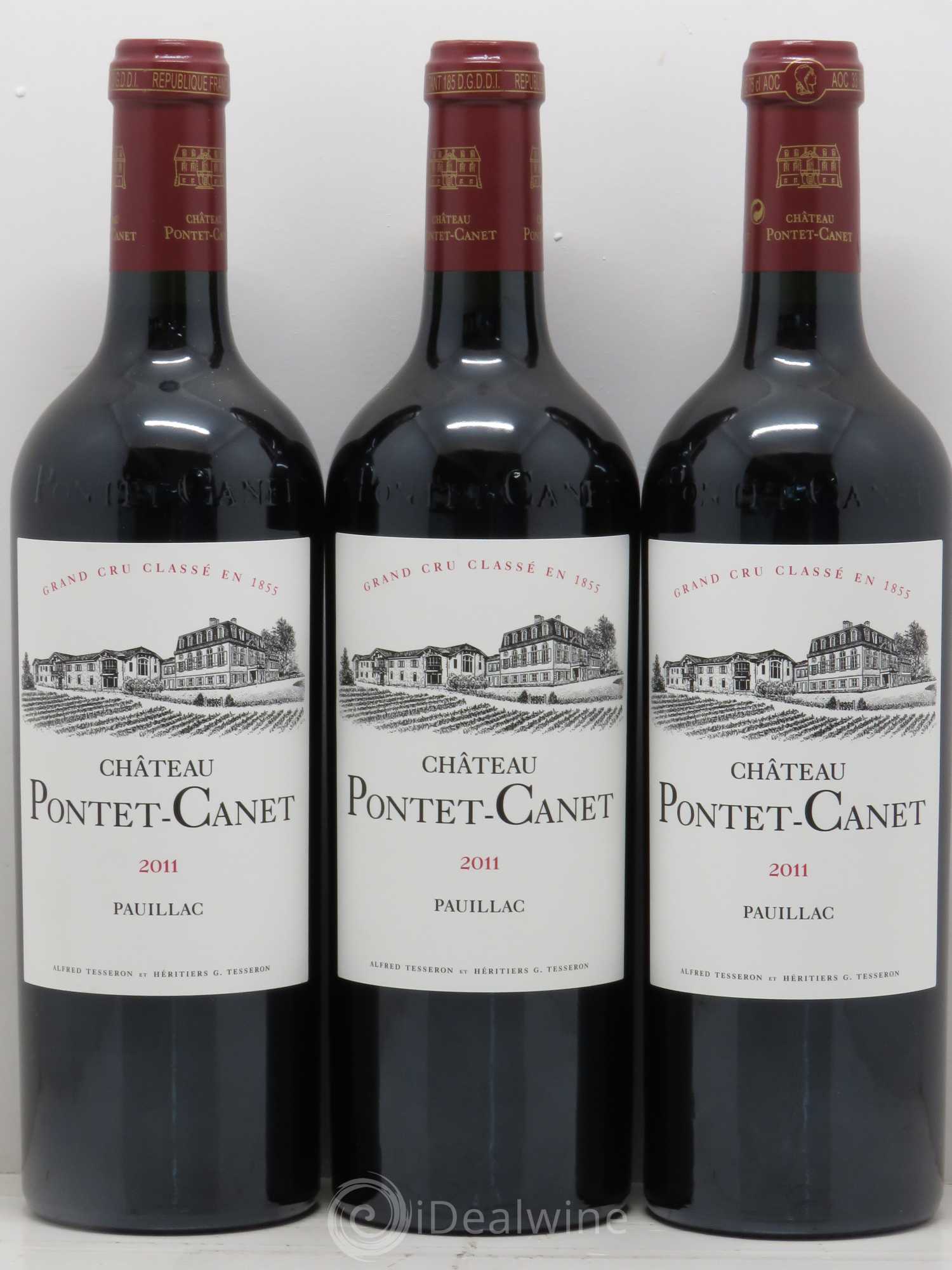 Château Pontet Canet 5ème Grand Cru Classé 2011 - Lot de 6 bouteilles - 1