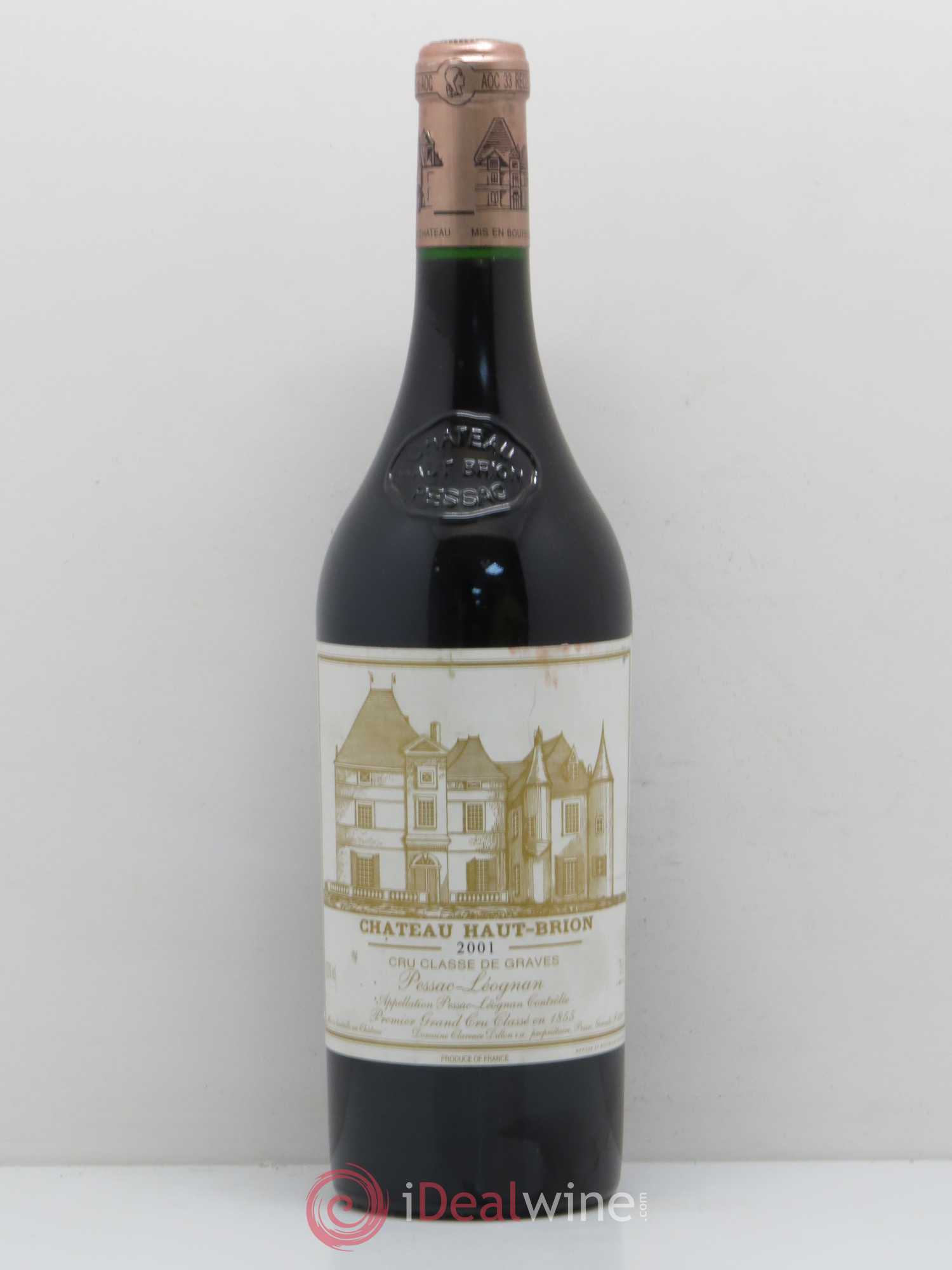 Château Haut Brion 1er Grand Cru Classé 2001 - Lot de 1 bouteille - 0