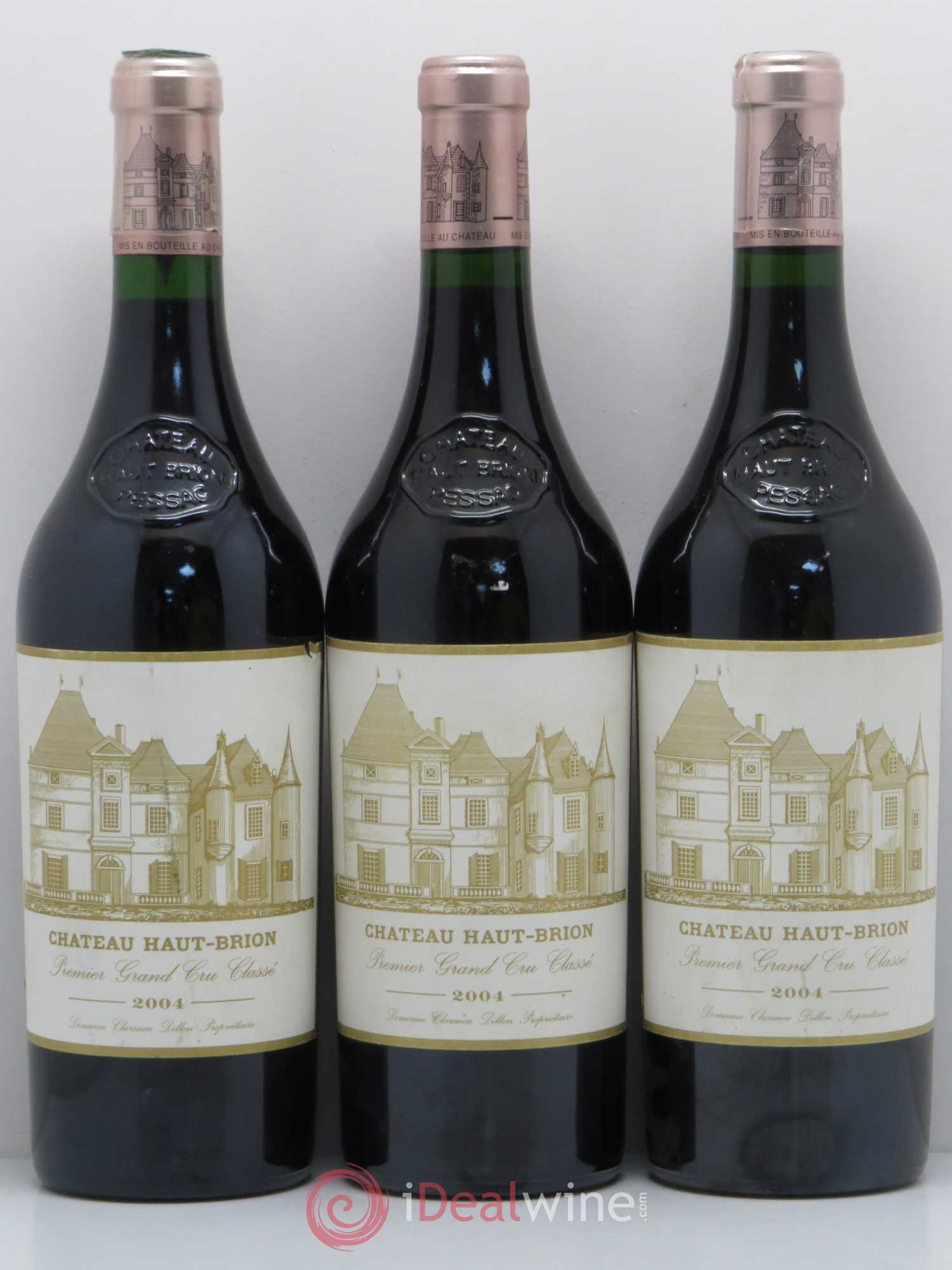 Château Haut Brion 1er Grand Cru Classé 2004 - Lot de 3 bouteilles - 0