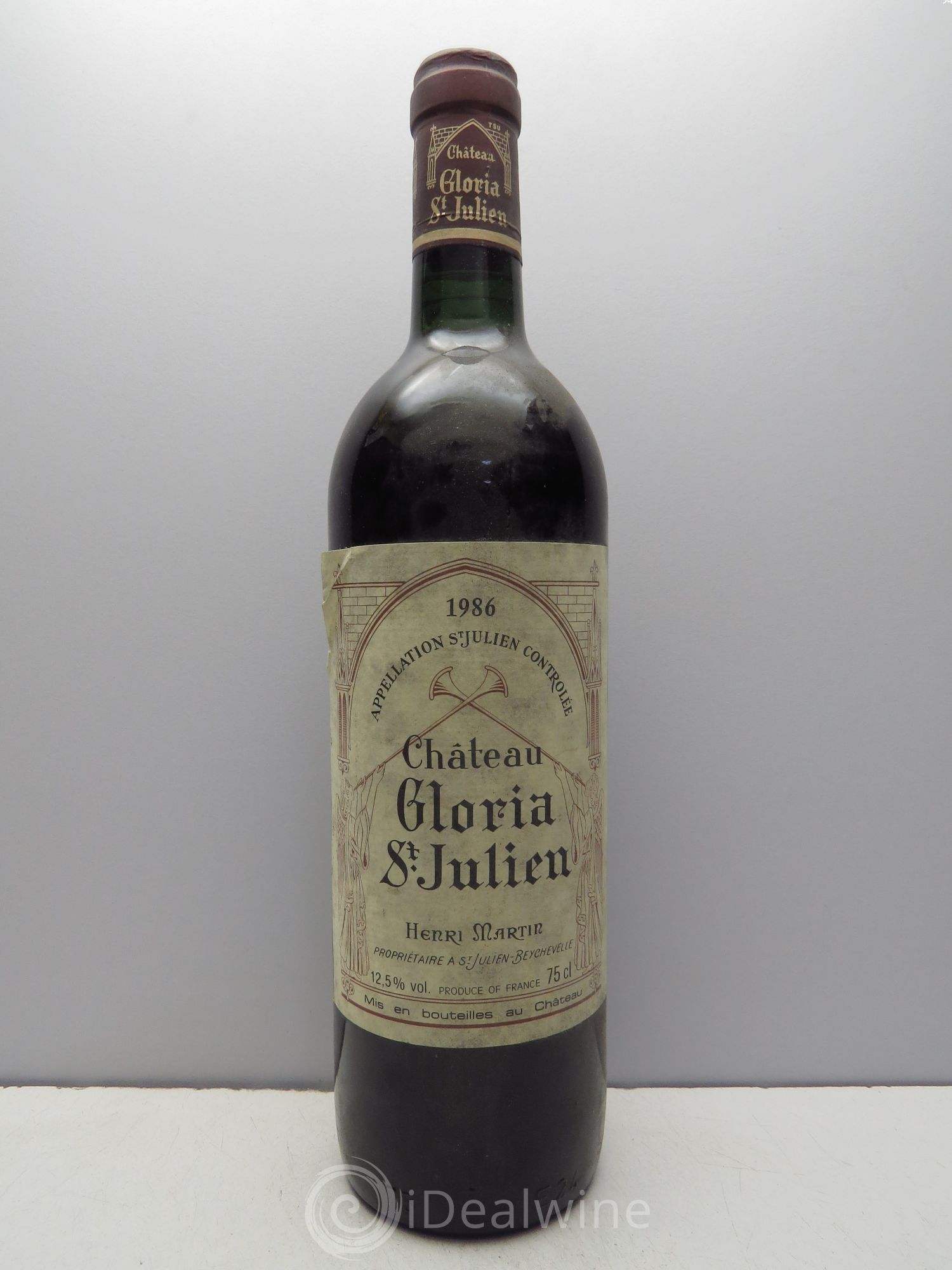 Château Gloria 1986 - Lot de 1 bouteille - 0