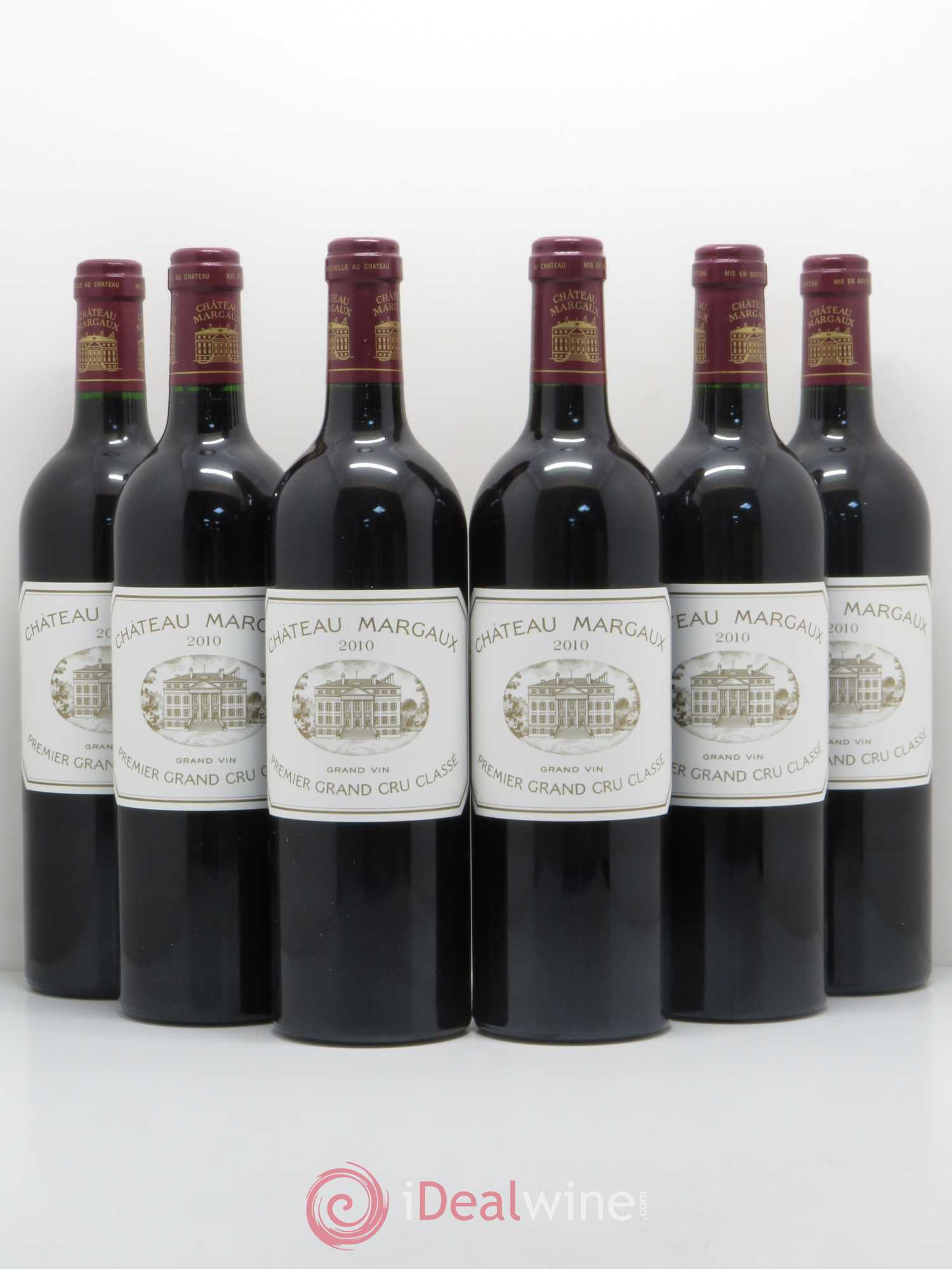 Château Margaux 1er Grand Cru Classé 2010 - Lot de 6 bouteilles - 0