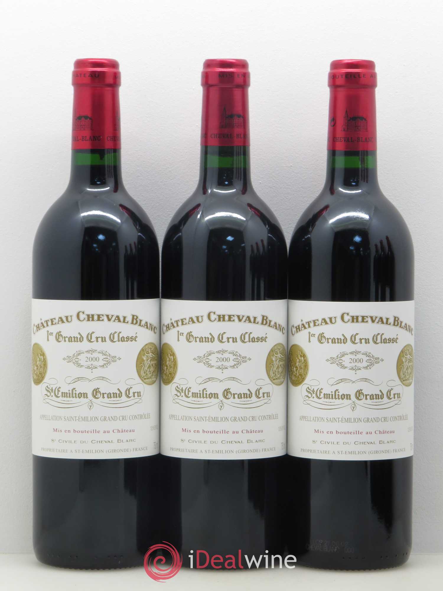 Château Cheval Blanc 1er Grand Cru Classé A 2000 - Lot de 6 bouteilles - 1