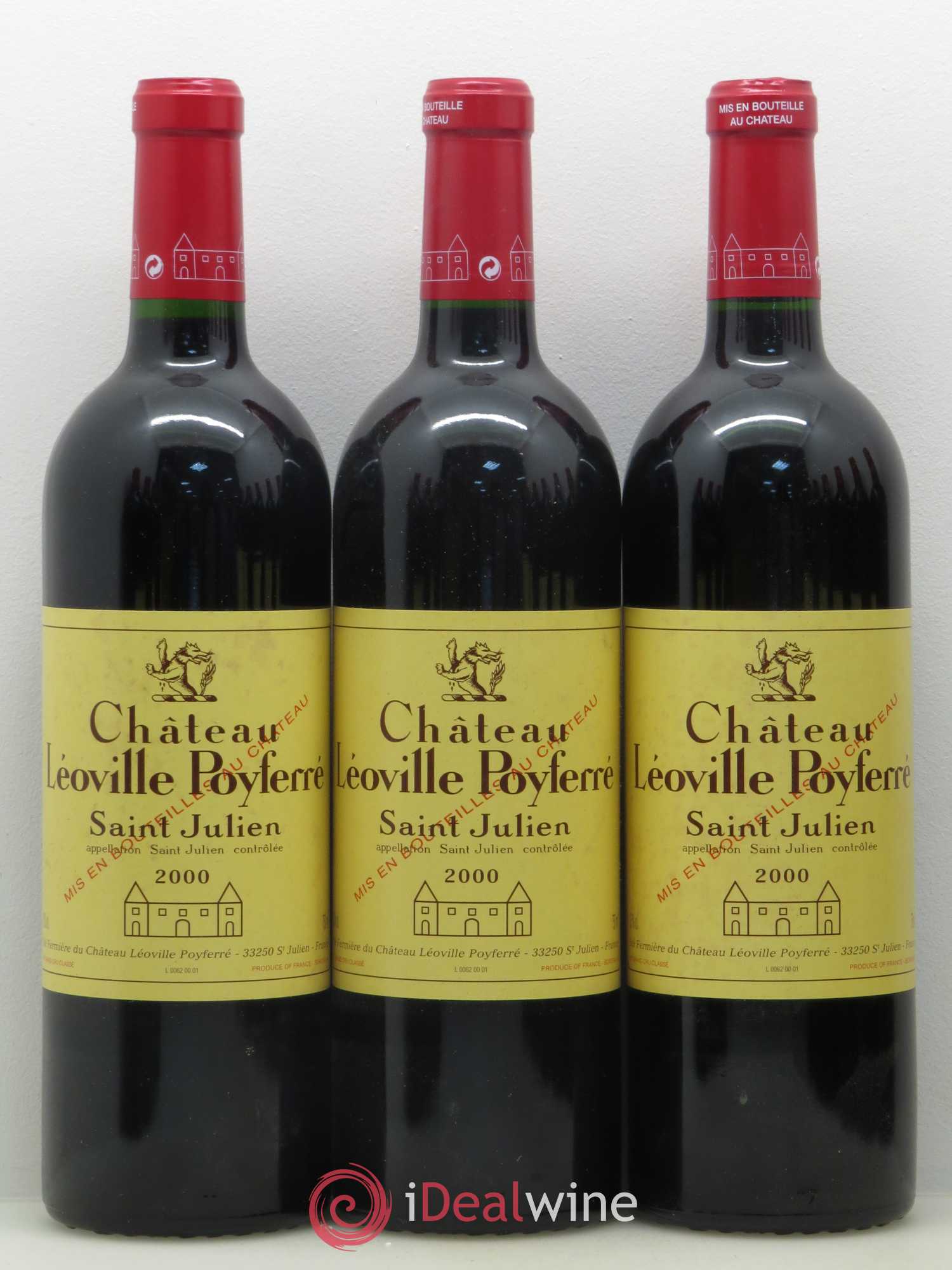 Château Léoville Poyferré 2ème Grand Cru Classé 2000 - Lot de 12 bouteilles - 1