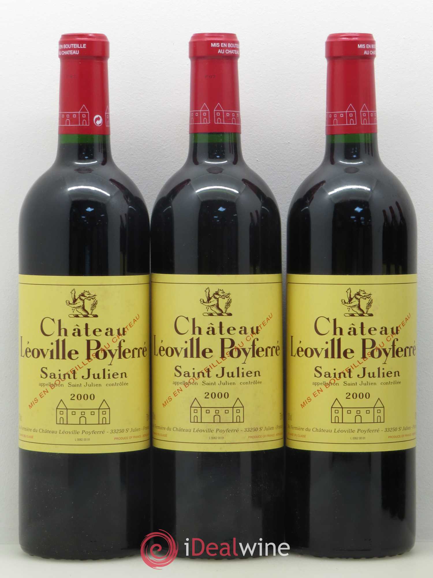 Château Léoville Poyferré 2ème Grand Cru Classé 2000 - Lot de 12 bouteilles - 3