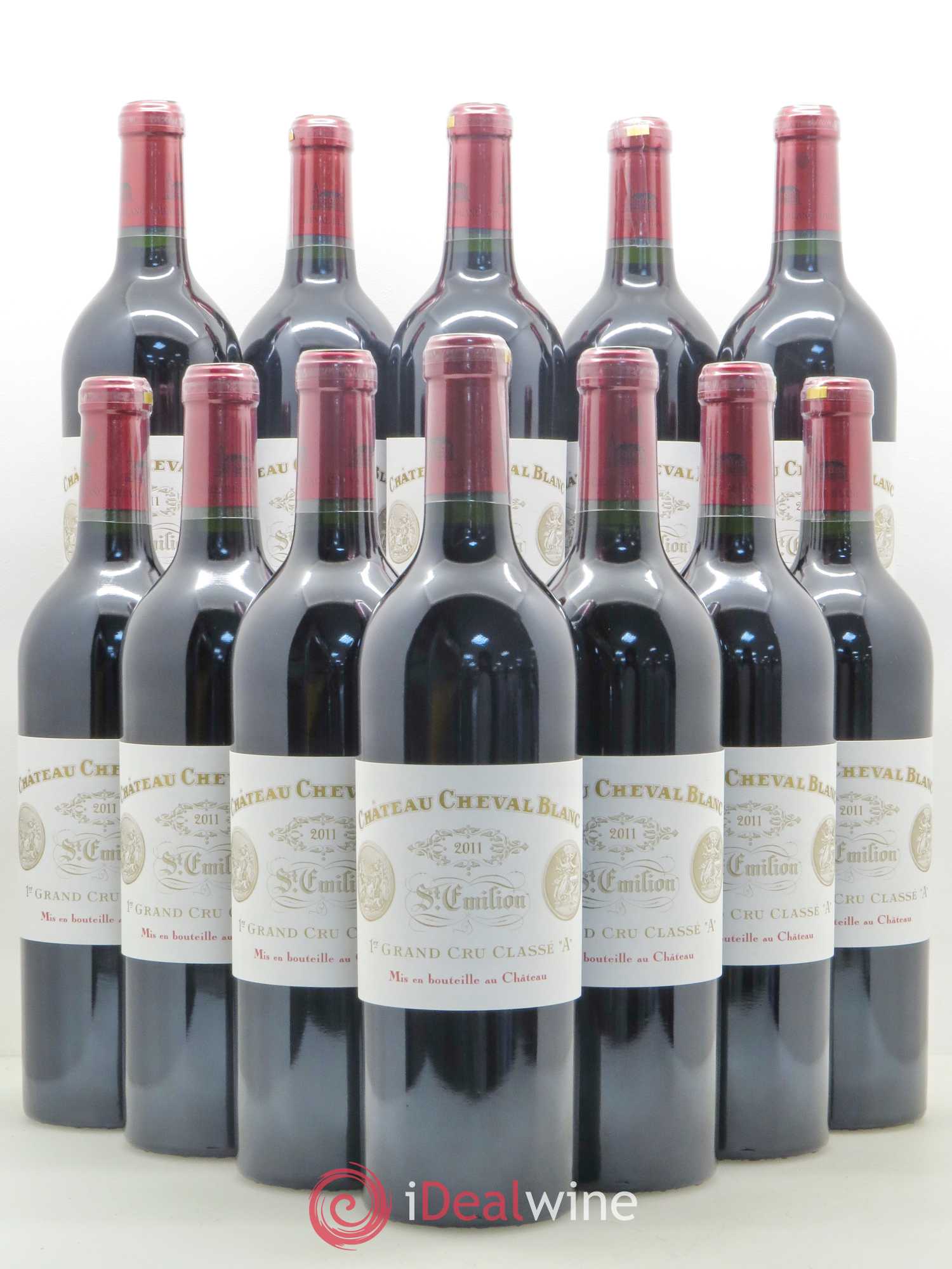 Château Cheval Blanc 1er Grand Cru Classé A 2011 - Lot de 12 bouteilles - 0