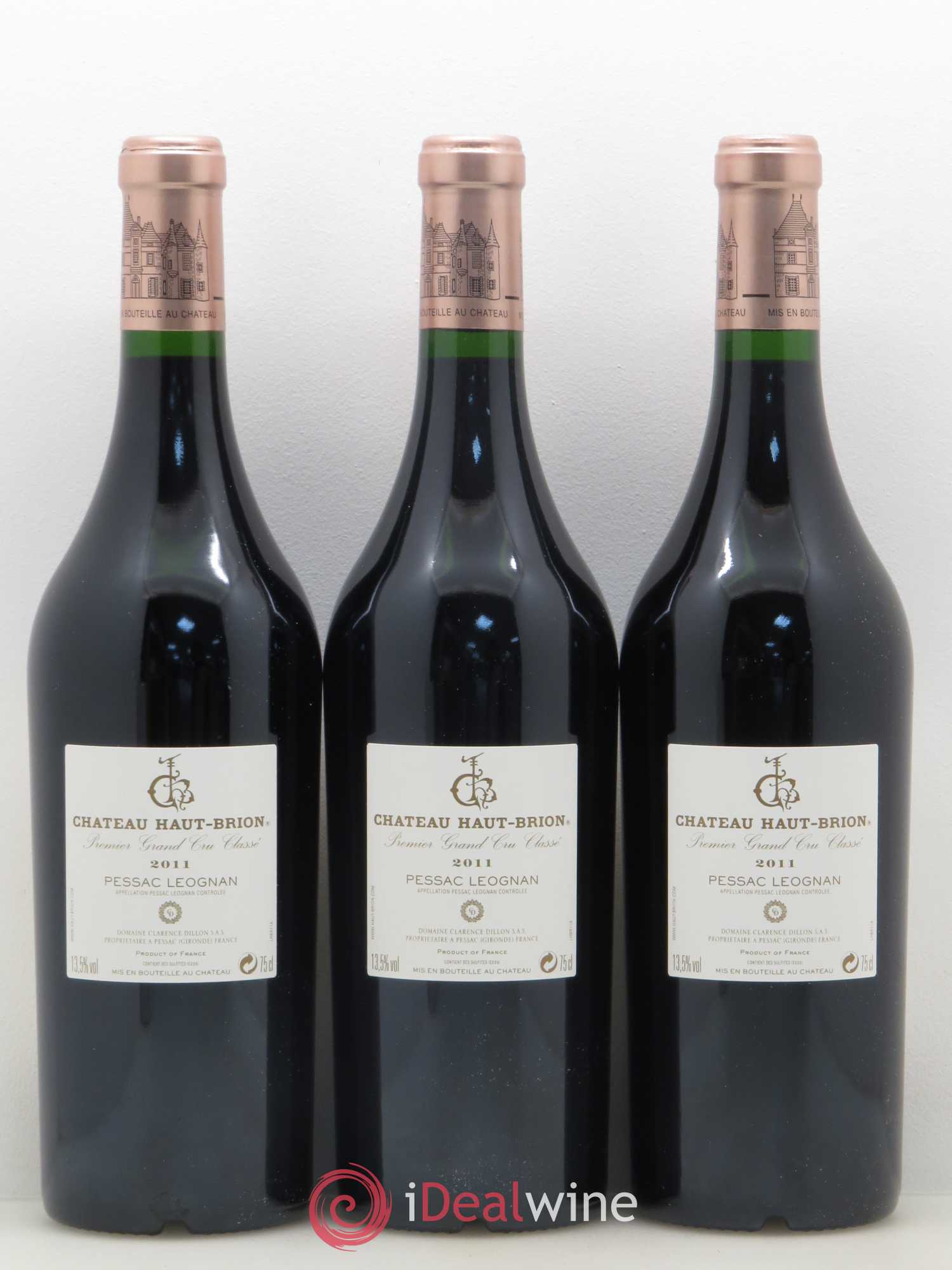 Château Haut Brion 1er Grand Cru Classé 2011 - Lot de 3 bouteilles - 1