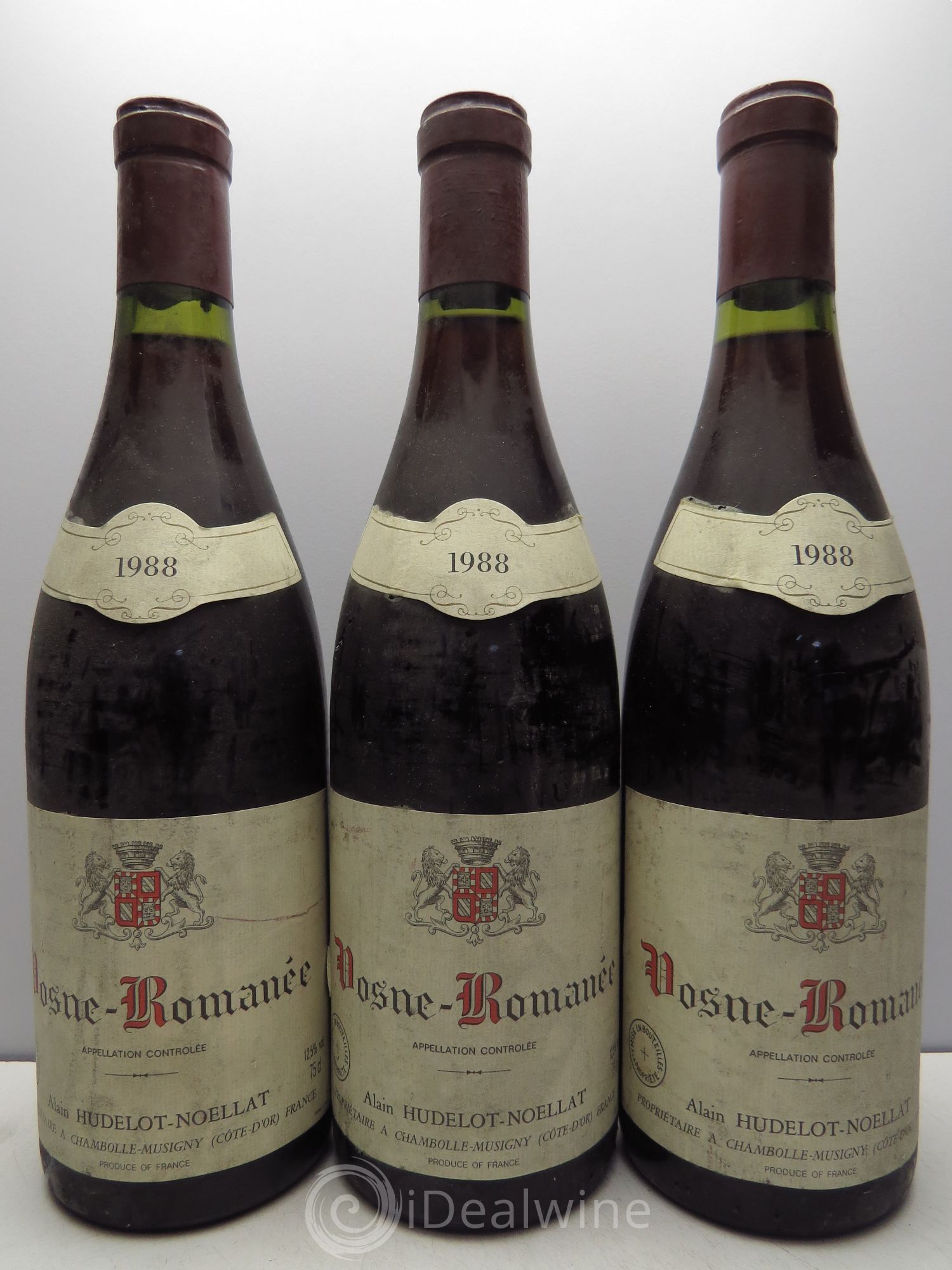 Vosne-Romanée 1988 - Lot de 3 bouteilles - 0