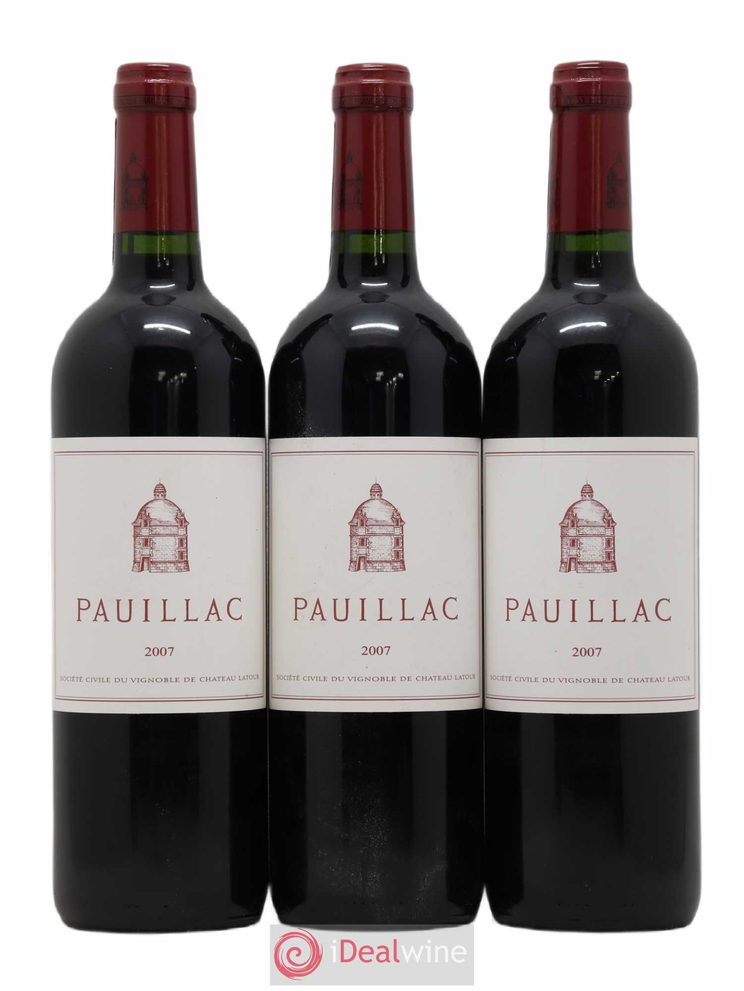Pauillac de Château Latour 2007 - Lot de 3 bouteilles - 0