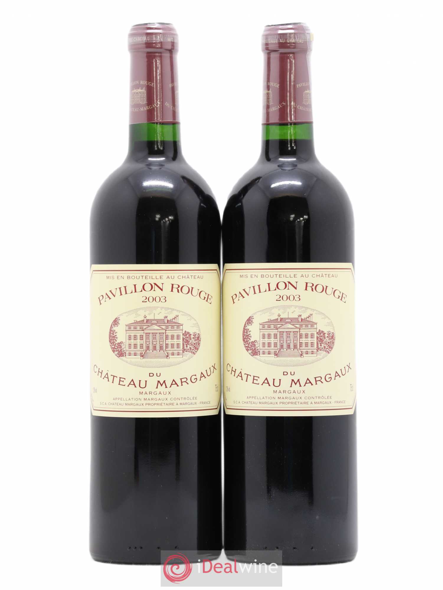 Pavillon Rouge du Château Margaux Second Vin 2003 - Lot de 2 bouteilles - 0