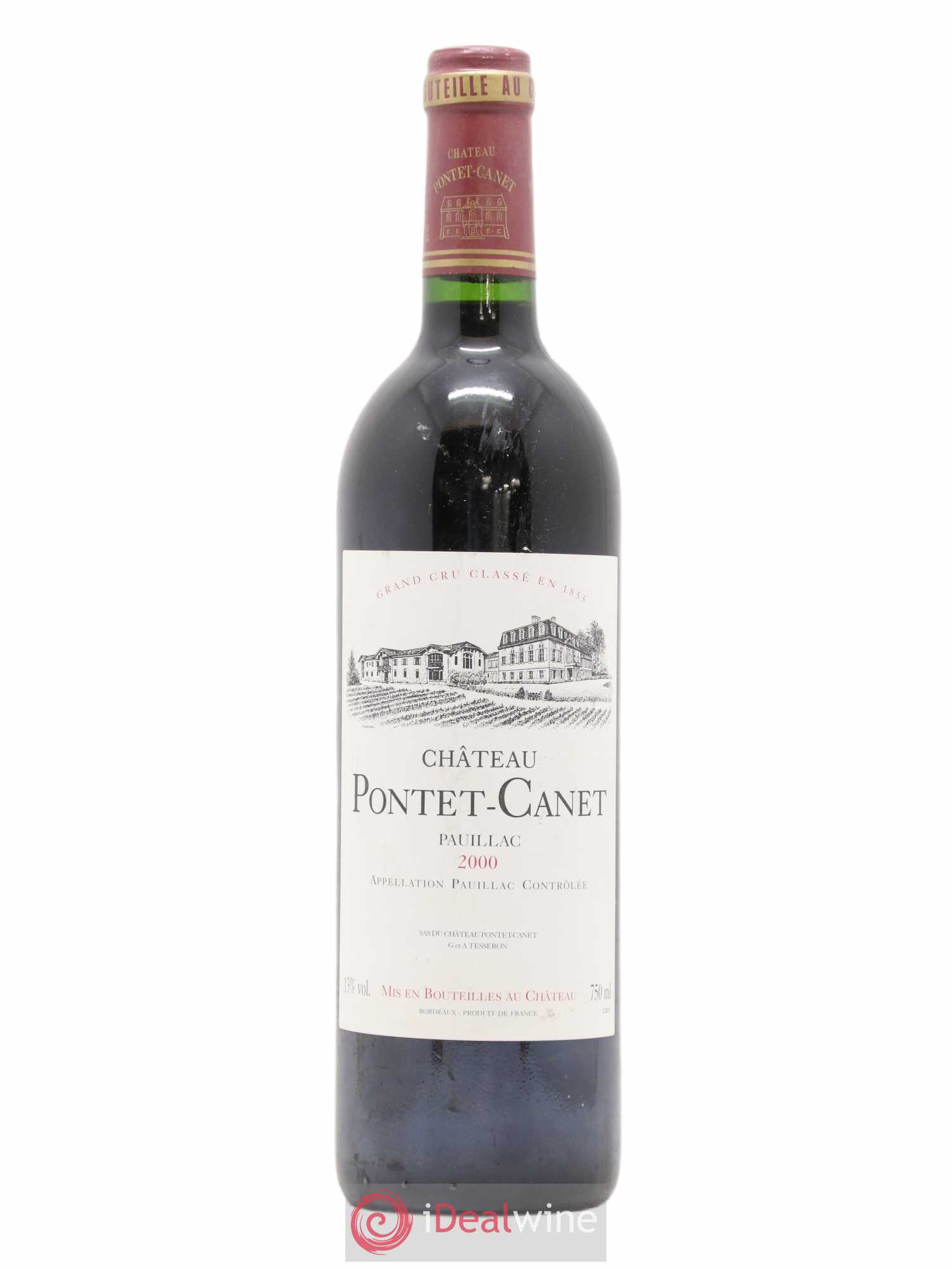 Château Pontet Canet 5ème Grand Cru Classé 2000 - Lot de 1 bouteille - 0