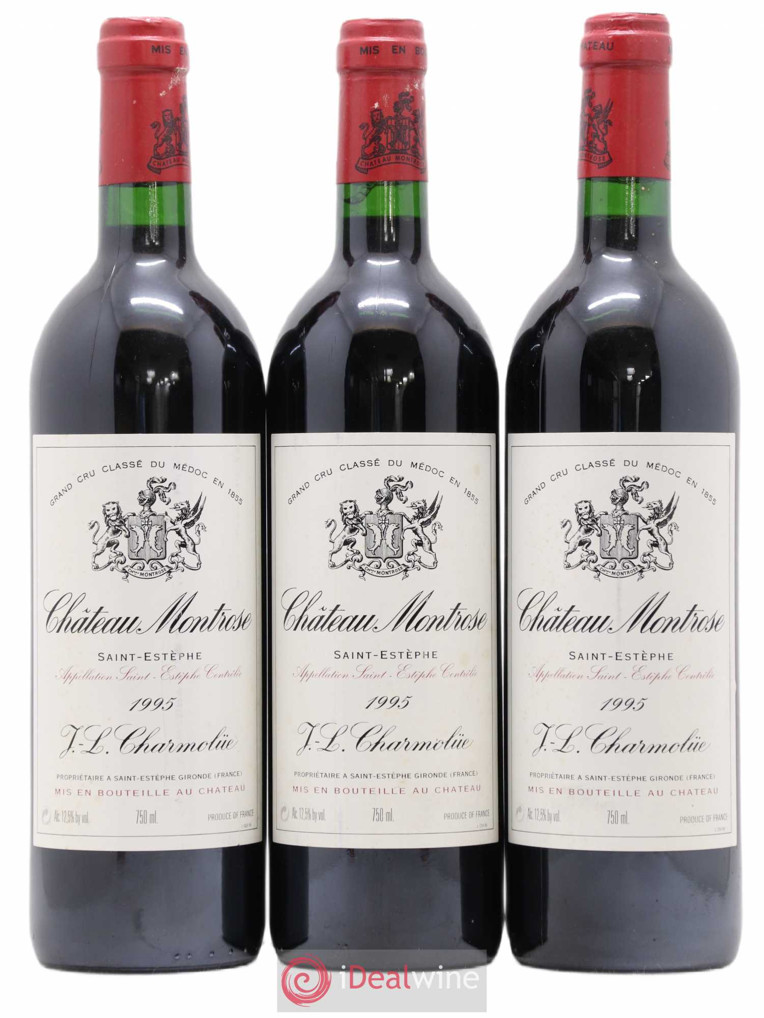 Château Montrose 2ème Grand Cru Classé 1995 - Lot de 3 bouteilles - 0