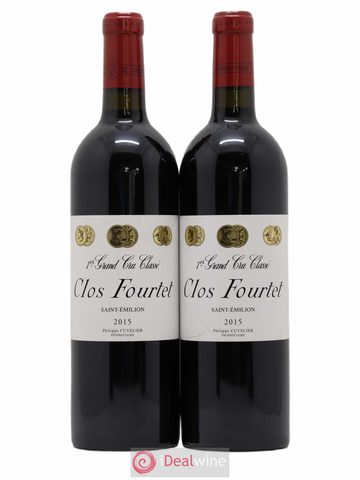 Clos Fourtet 1er Grand Cru Classé B 2015 - Lot de 2 bouteilles - 0