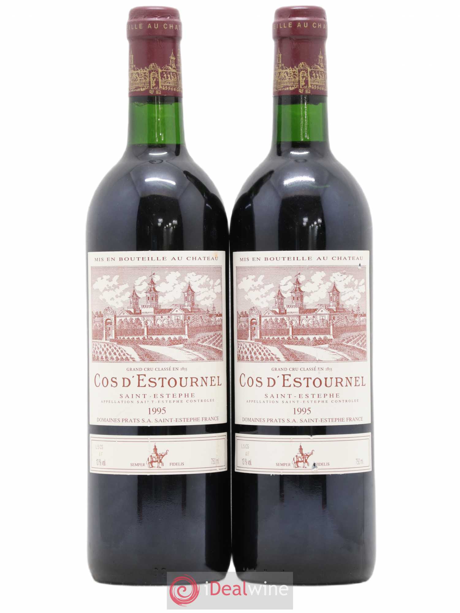Cos d'Estournel 2ème Grand Cru Classé 1995 - Lot de 2 bouteilles - 0