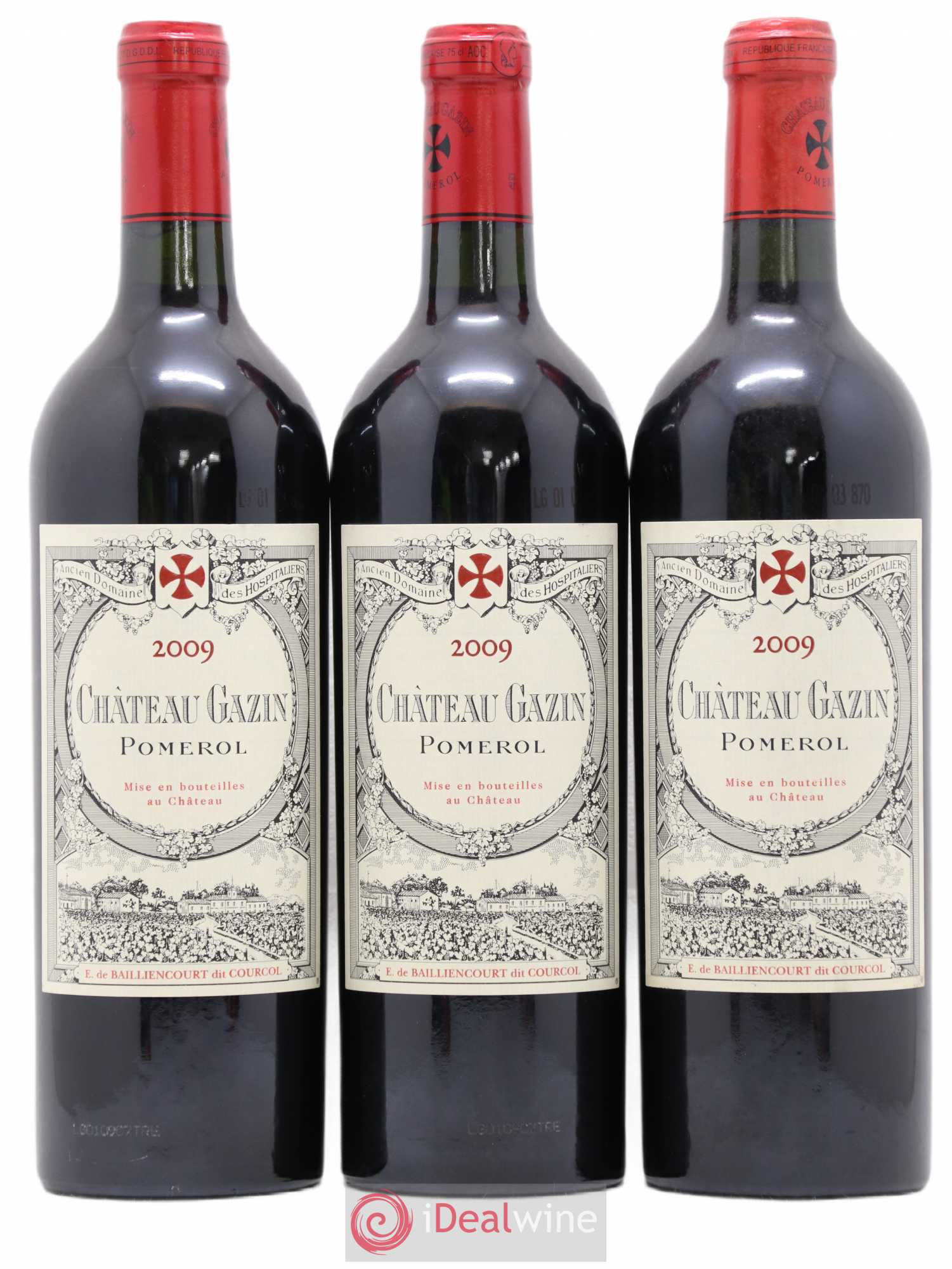 Château Gazin 2009 - Lot de 3 bouteilles - 0
