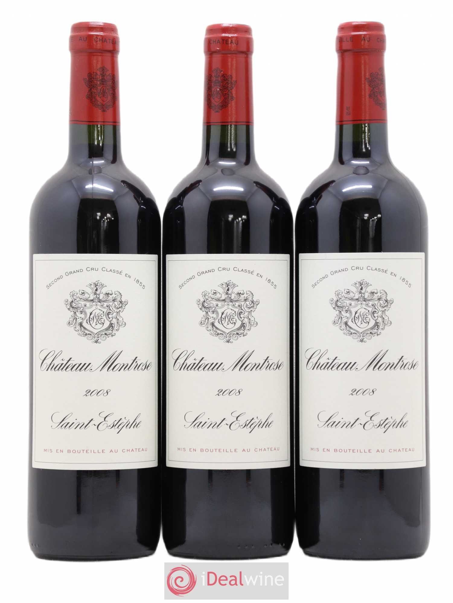 Château Montrose 2ème Grand Cru Classé 2008 - Lot de 3 bouteilles - 0