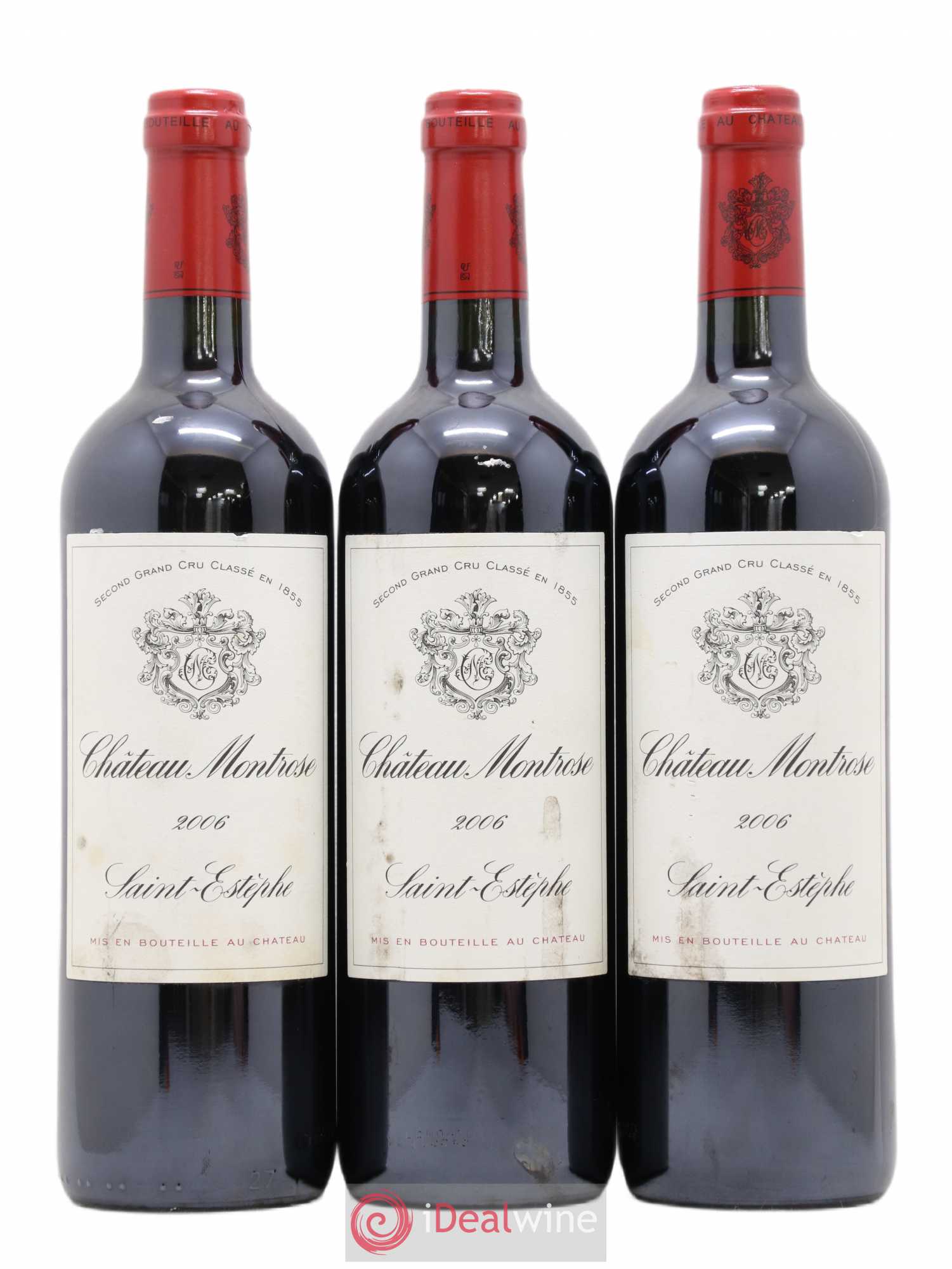 Château Montrose 2ème Grand Cru Classé 2006 - Lot de 3 bouteilles - 0