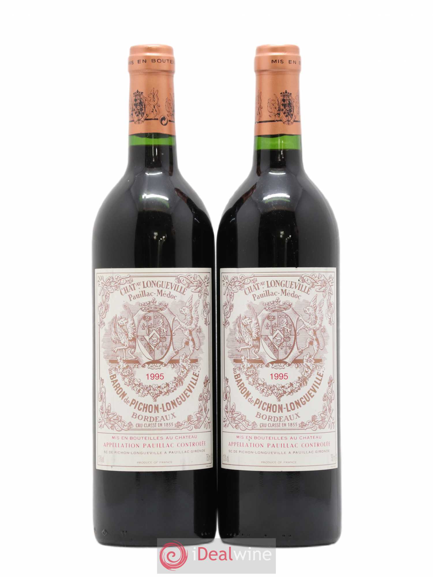 Pichon Longueville Baron 2ème Grand Cru Classé 1995 - Lot de 2 bouteilles - 0