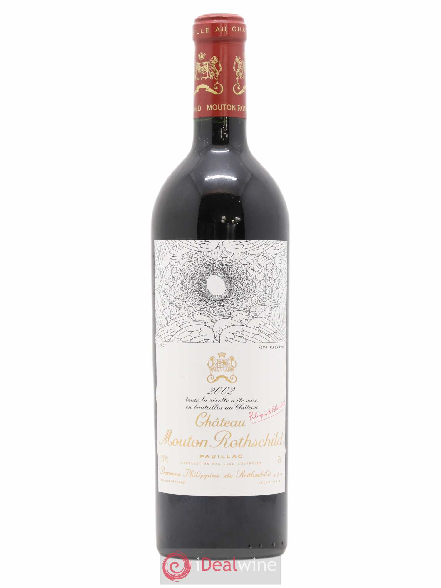 Château Mouton Rothschild 1er Grand Cru Classé 2002 - Lot de 1 bouteille - 0