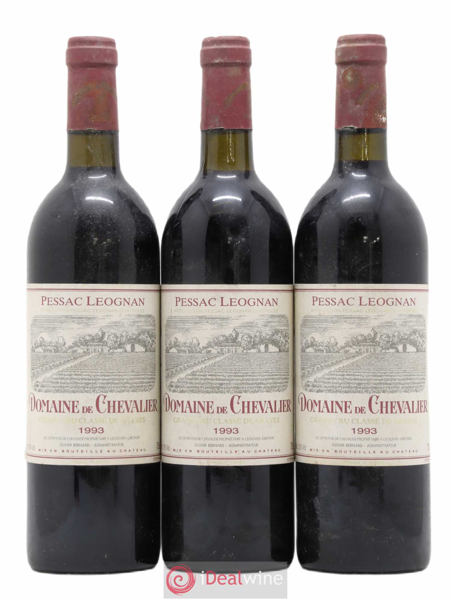 Domaine de Chevalier Cru Classé de Graves 1993 - Lot de 3 bouteilles - 0