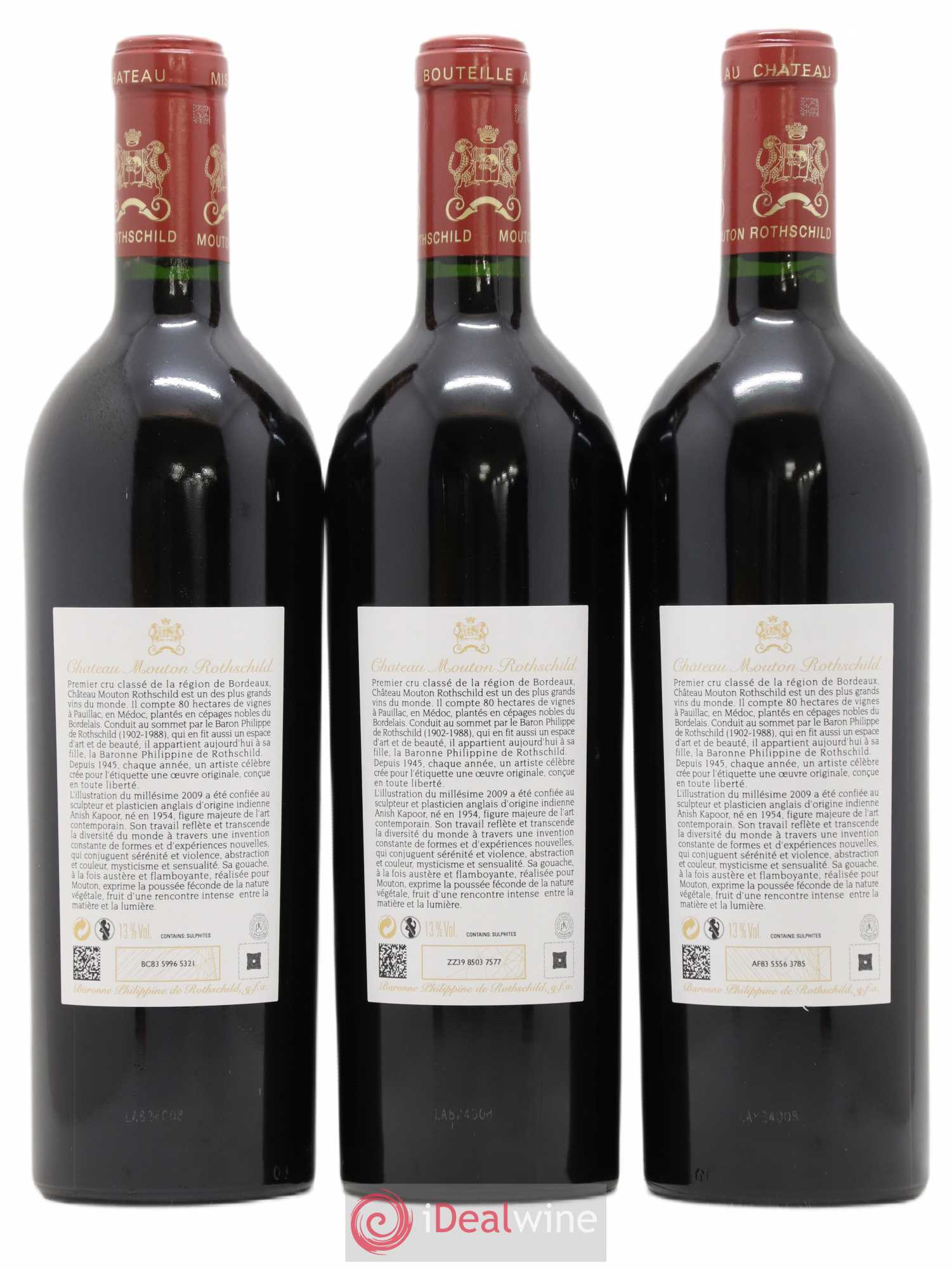 Château Mouton Rothschild 1er Grand Cru Classé 2009 - Lot de 6 bouteilles - 4