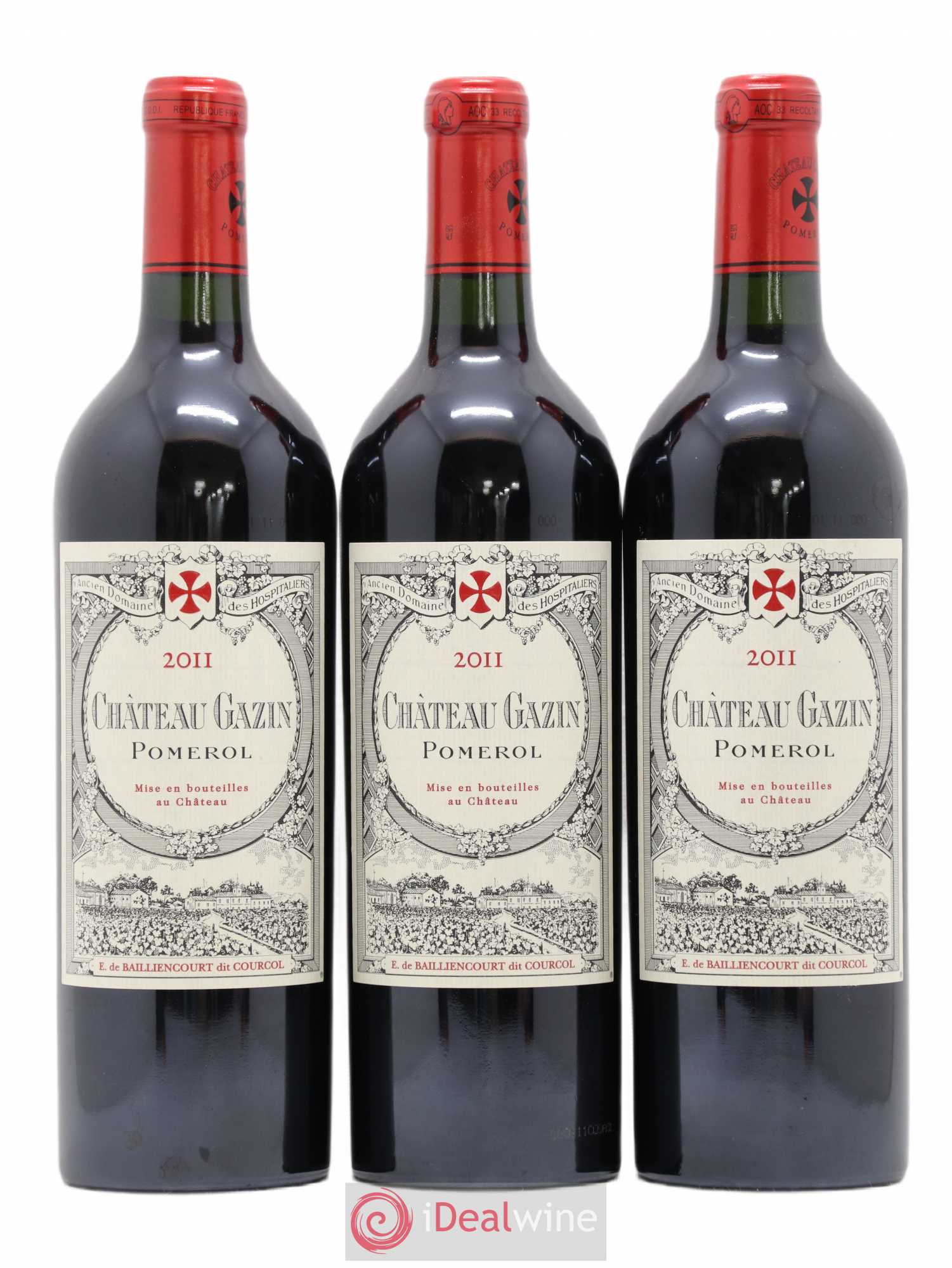Château Gazin 2011 - Lot de 3 bouteilles - 0
