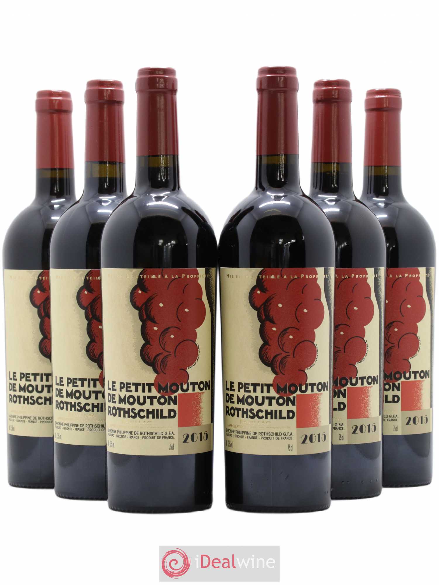 Petit Mouton Second Vin 2015 - Lot de 6 bouteilles - 0